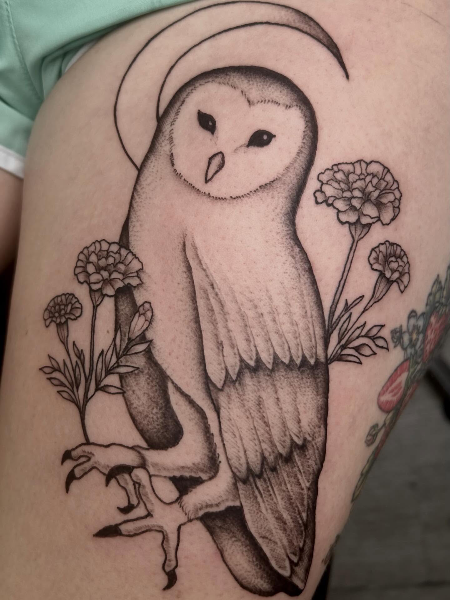 Tattoo by @emilyftattoos — black_and_grey, realism
