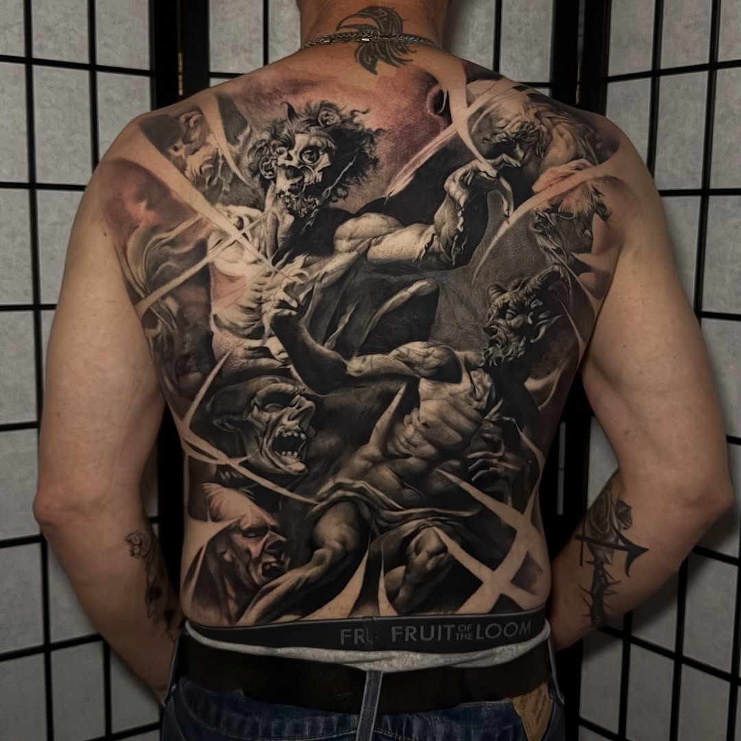 Tattoo by @rorystats — black_and_grey, realism