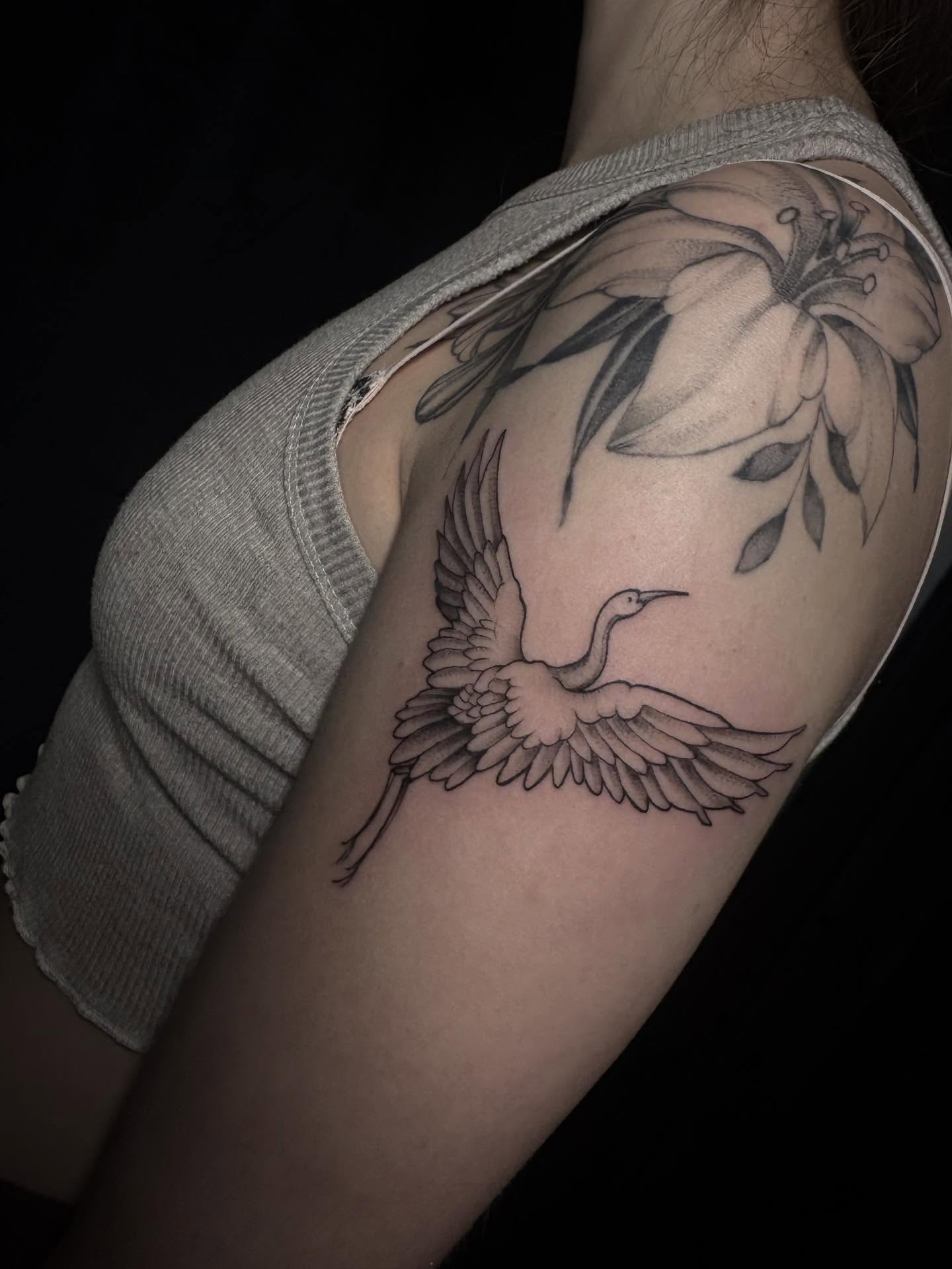 Tattoo by @finelinesbylena — black_and_grey