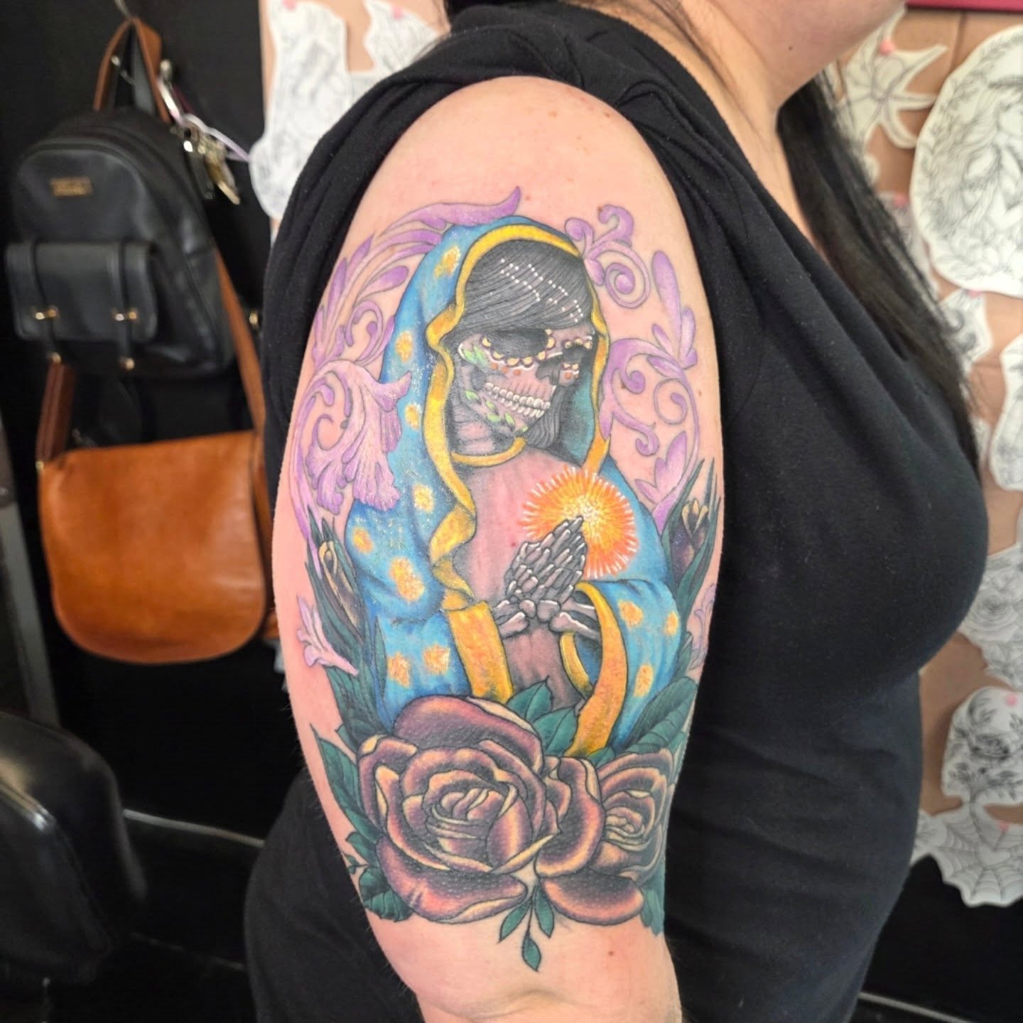 Tattoo by @you_aint_seen_muffins_yet — american_traditional, dotwork