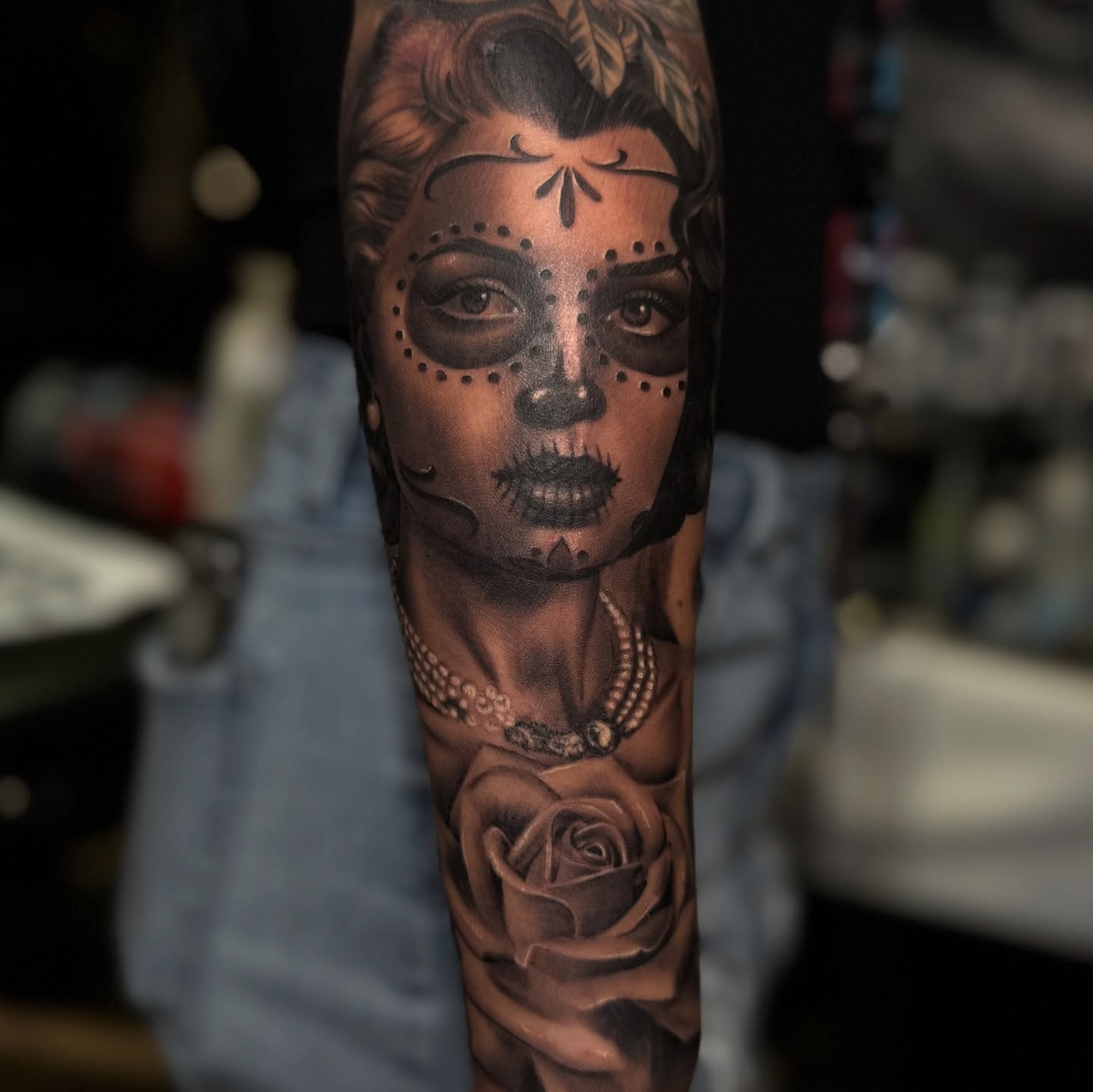 Tattoo by @suave.serg714 β realism, dotwork