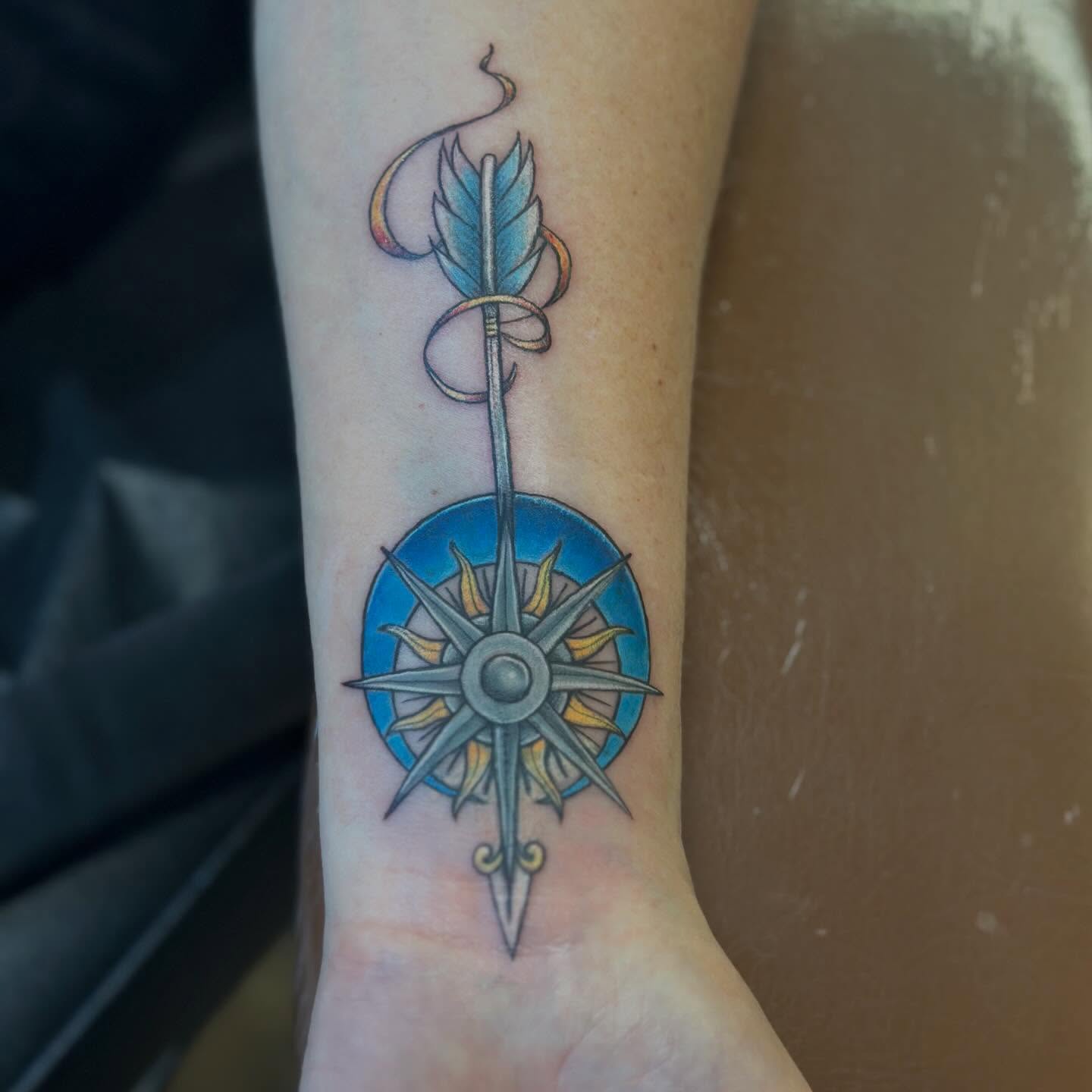 Tattoo by @tattoosbyteddi — geometric, dotwork