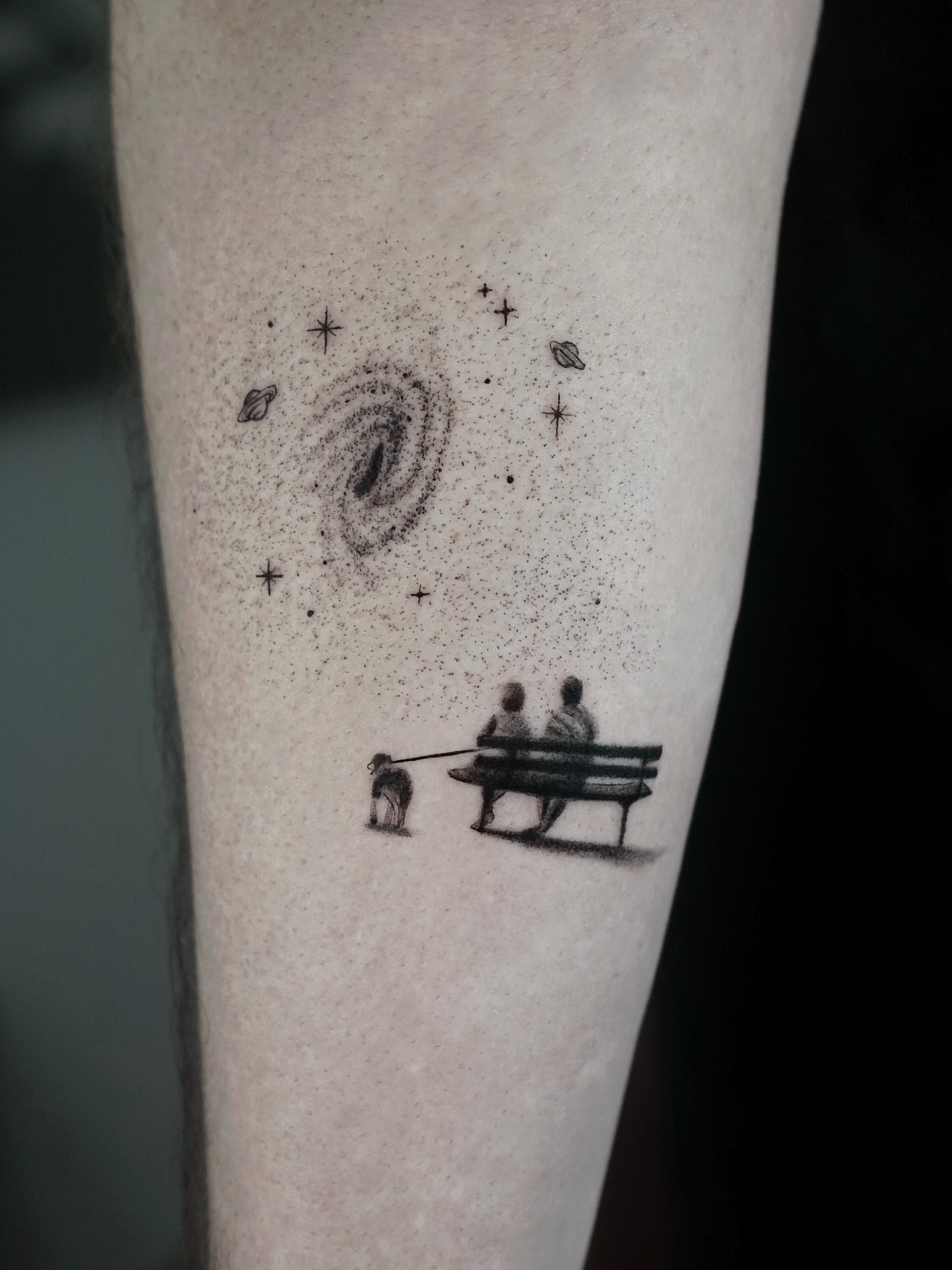 Tattoo by @metinkaraatli — dotwork, minimalist