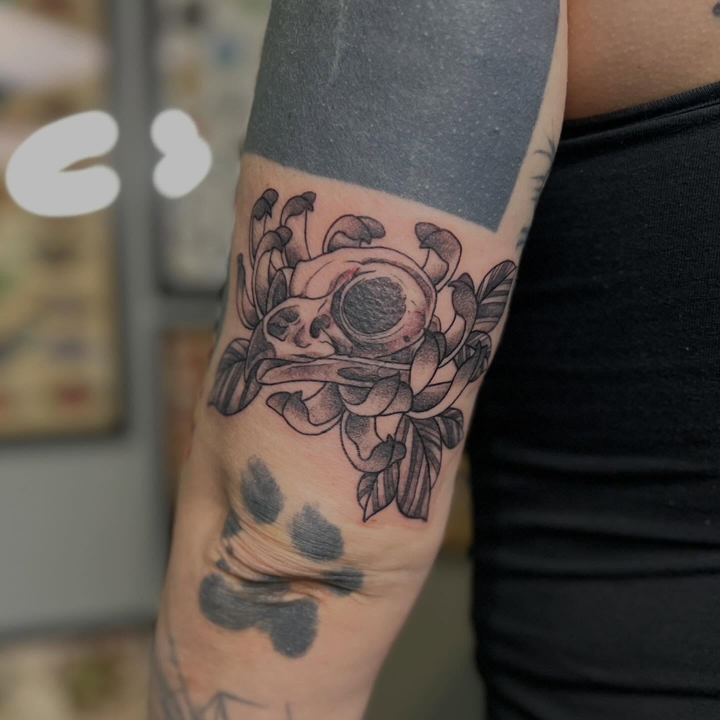 Tattoo by @sullivangiles — dotwork, black_and_grey