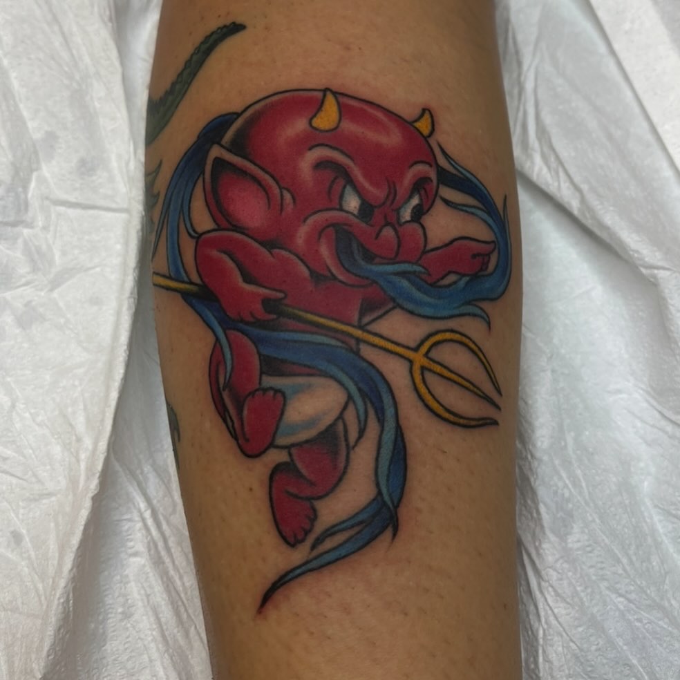 Tattoo by @adamhabecker — new_school