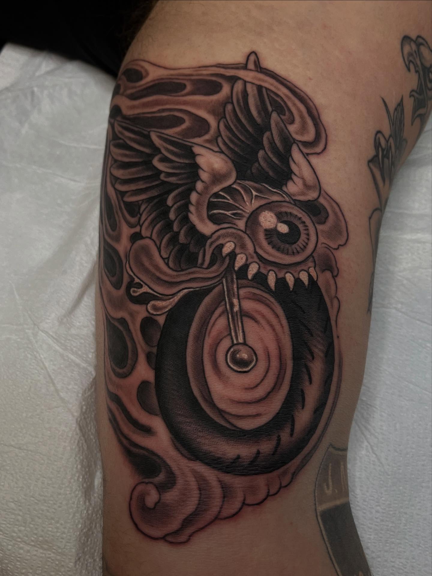 Tattoo by @adamhabecker — black_and_grey, realism