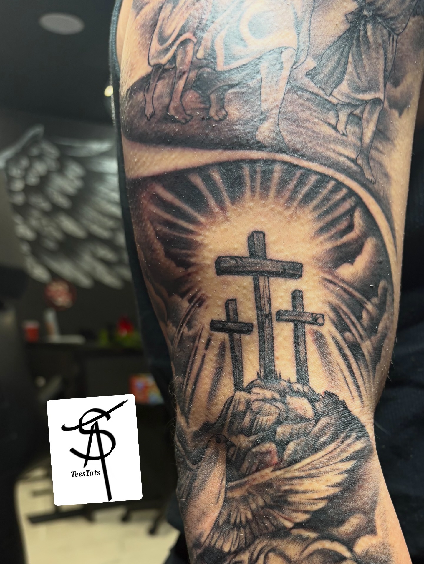 Tattoo by @tatte3_ — black_and_grey, realism