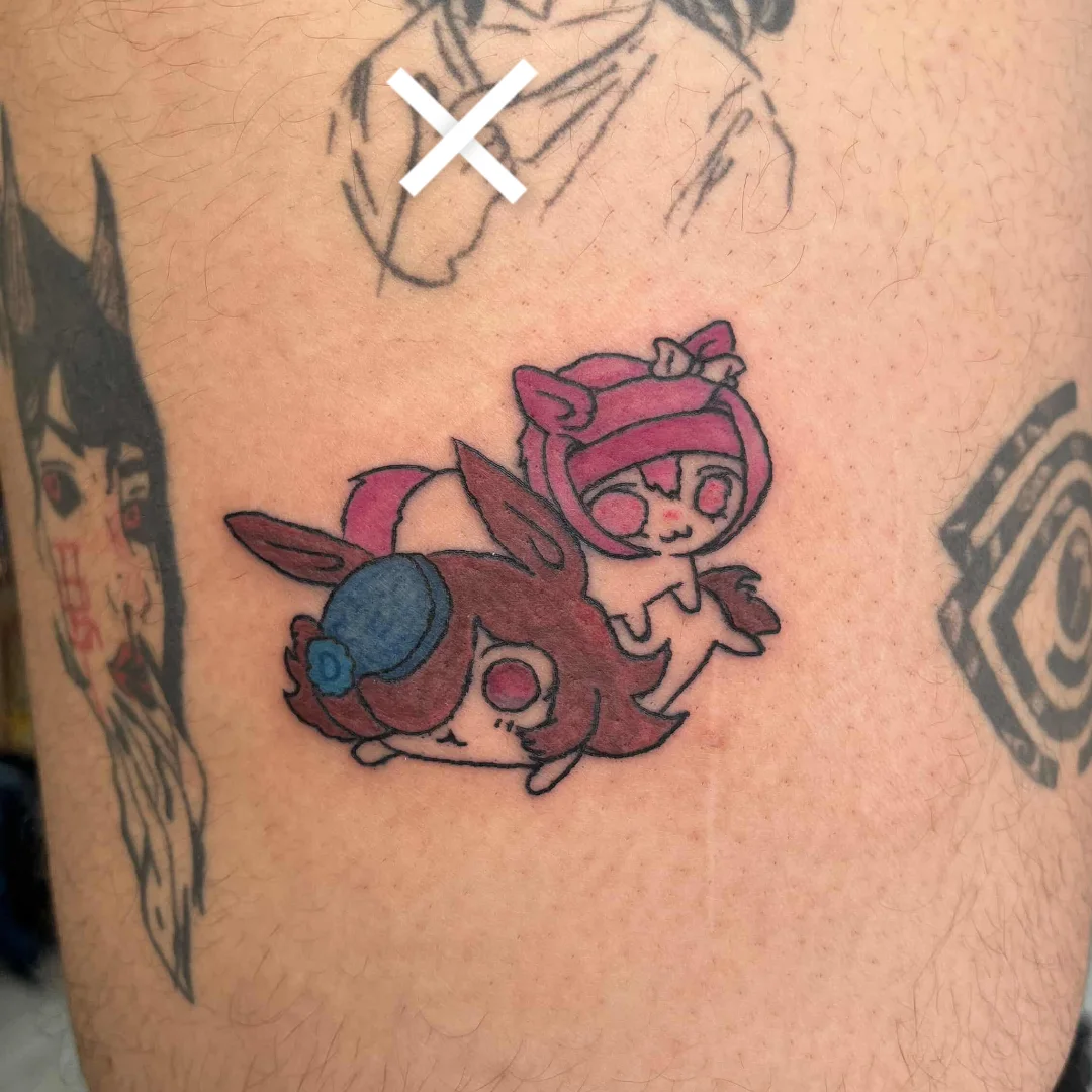 Tattoo by @yyiizzuuzz — anime
