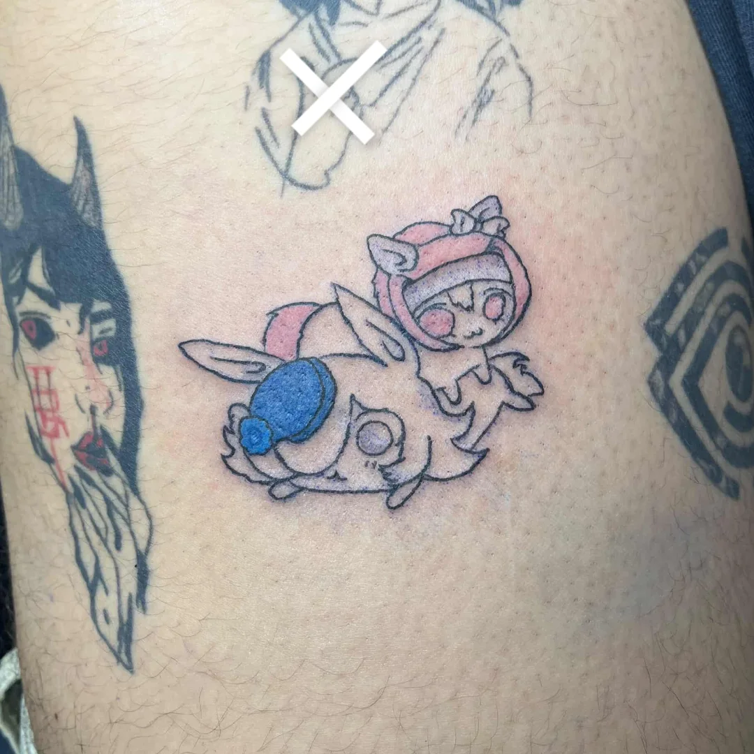 Tattoo by @yyiizzuuzz — anime