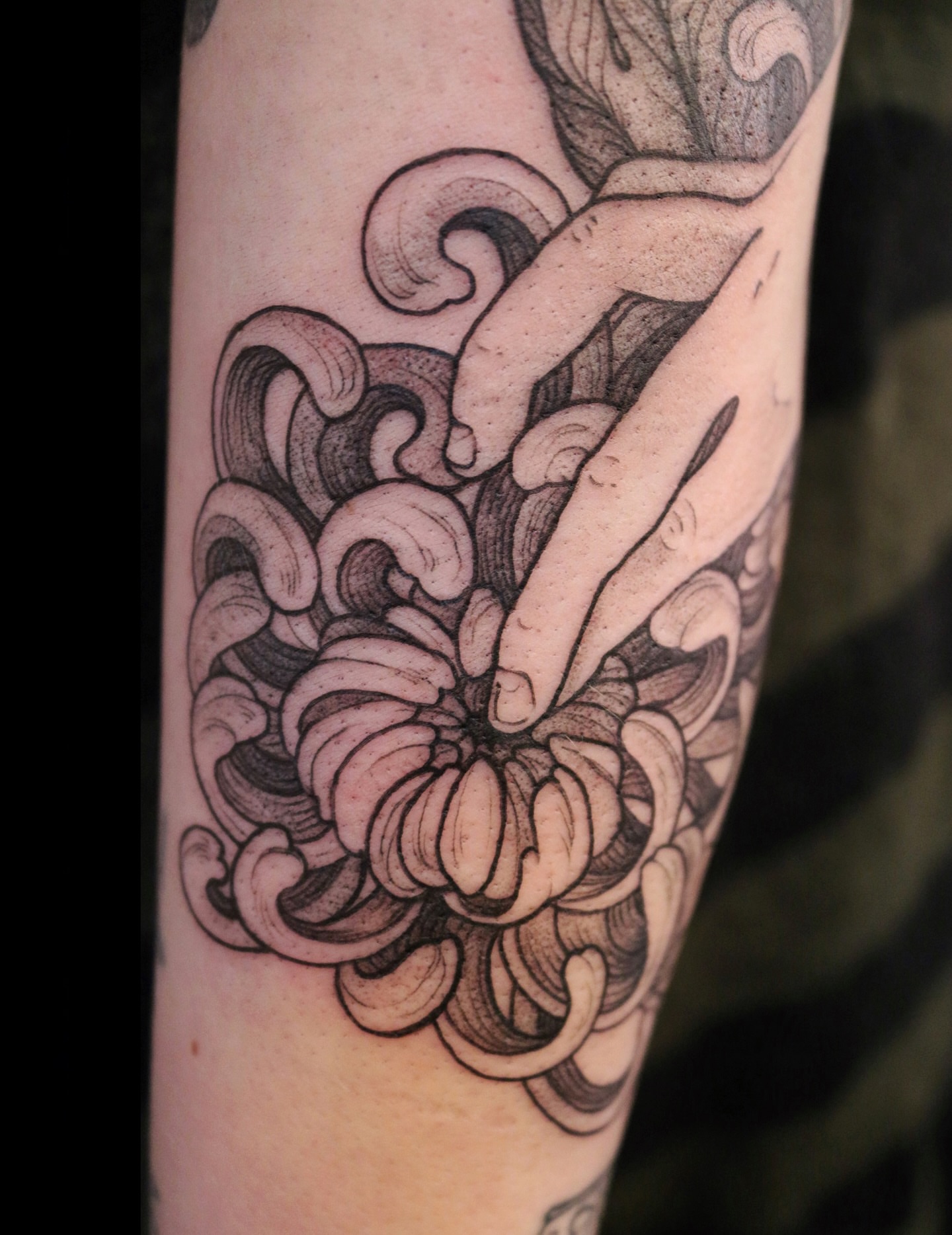 Tattoo by @summerbee_tattoo — black_and_grey