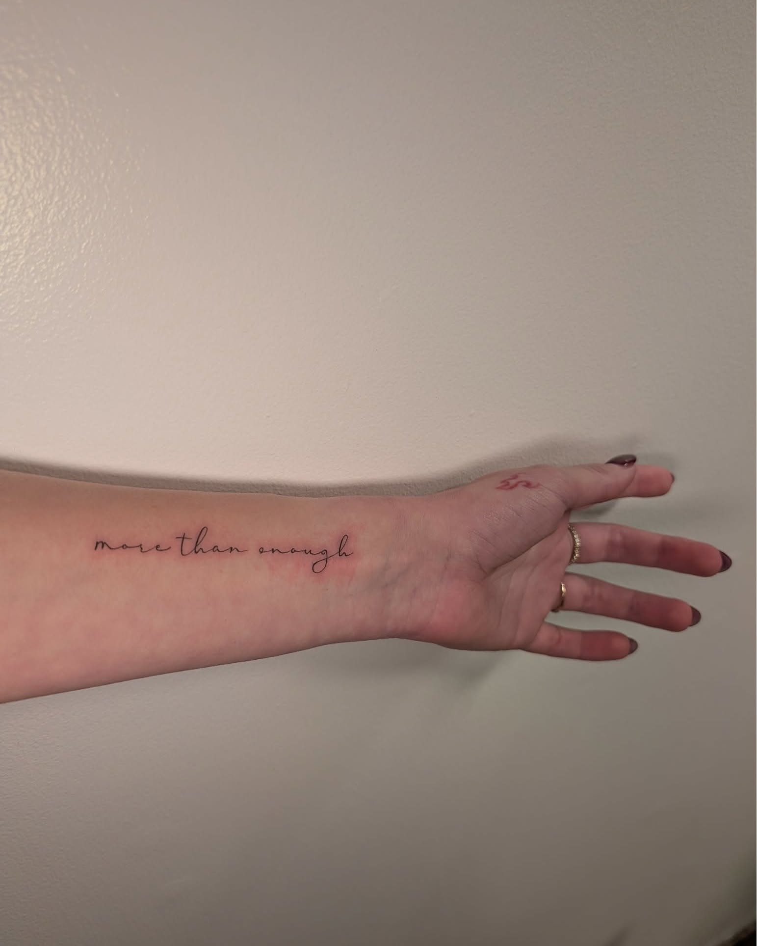 Tattoo by @tattoosbyminda โ lettering_script