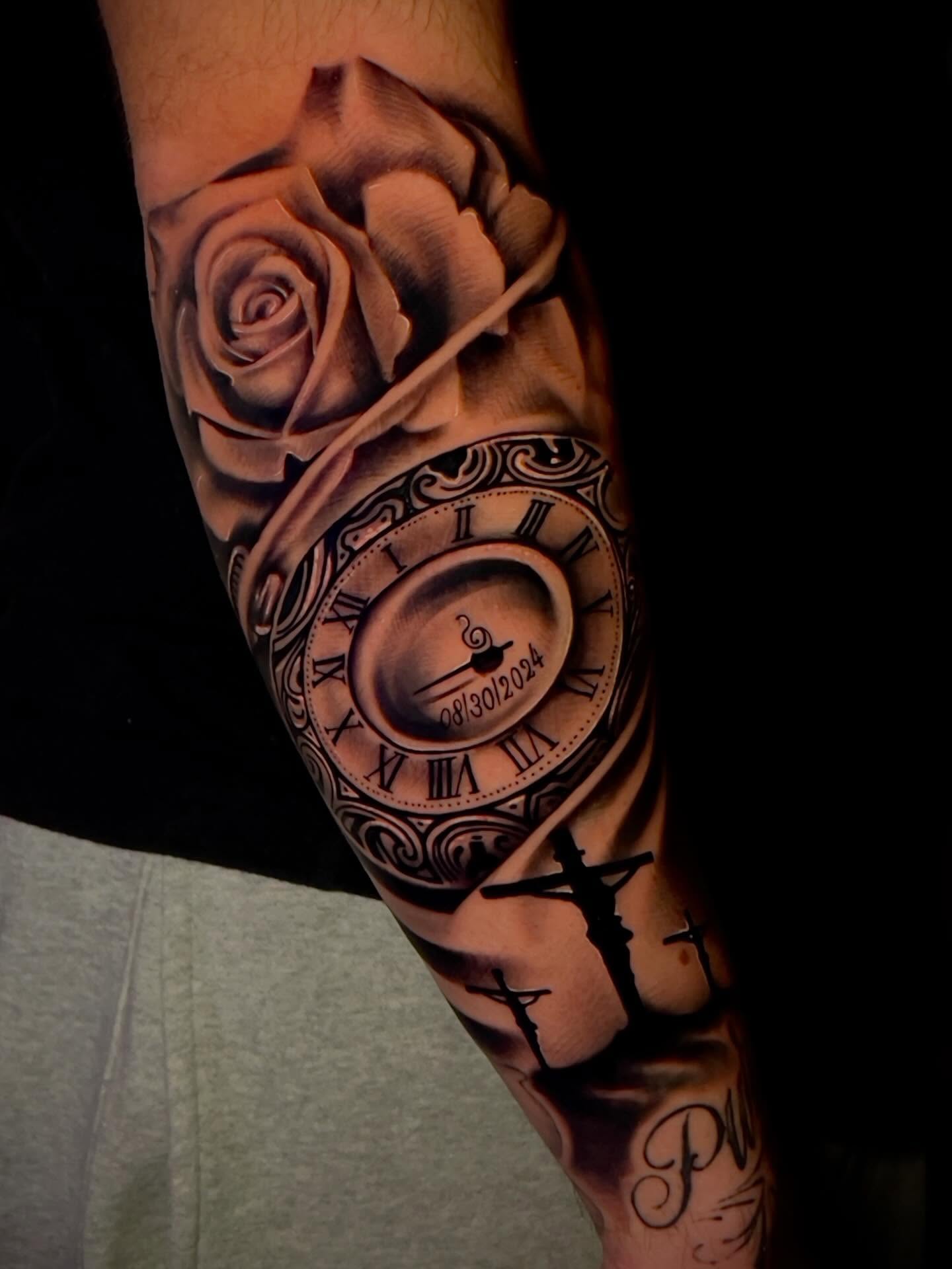Tattoo by @botero_tattoo β realism, black_and_grey