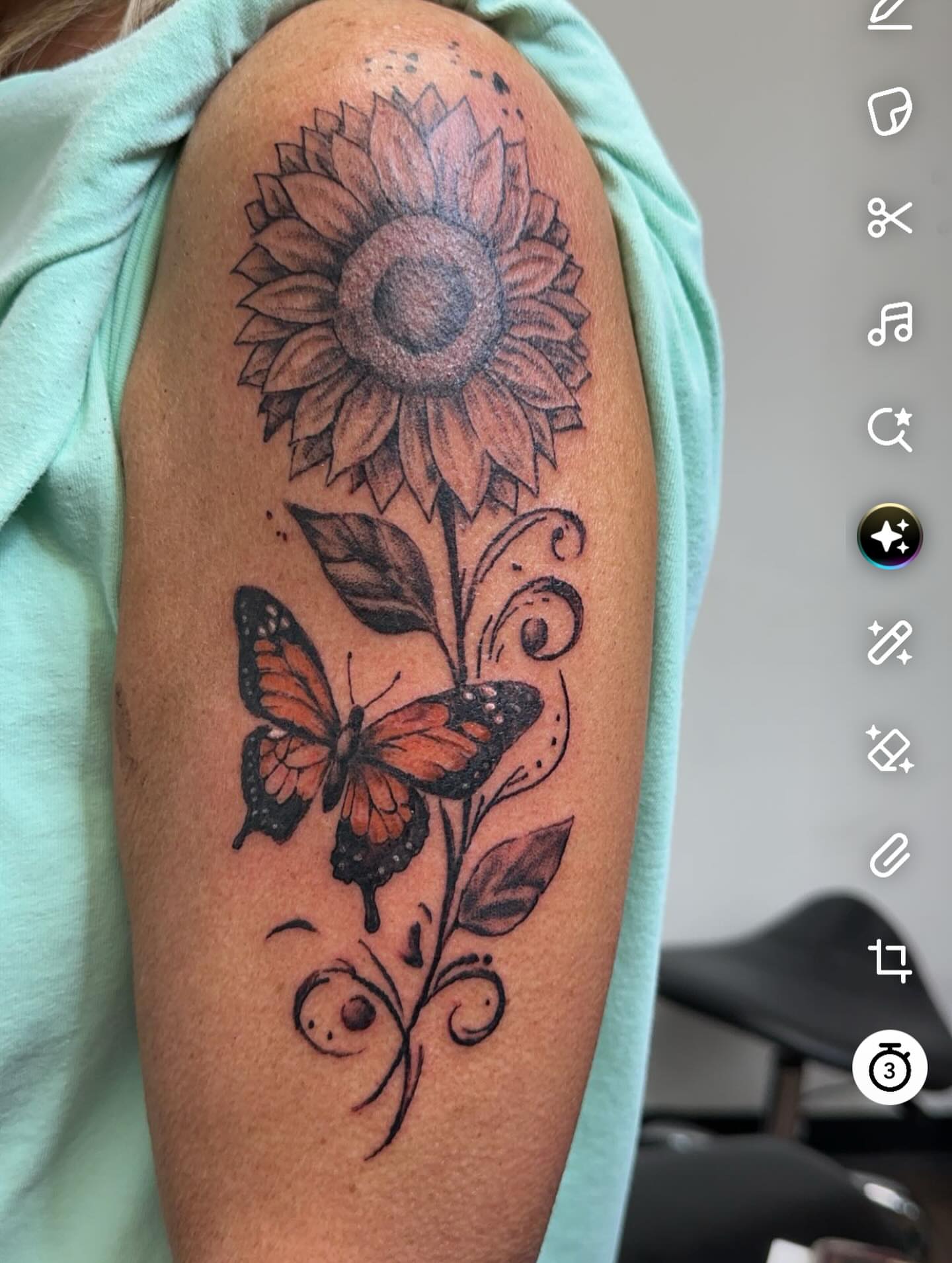 Tattoo by @bboyemo — black_and_grey