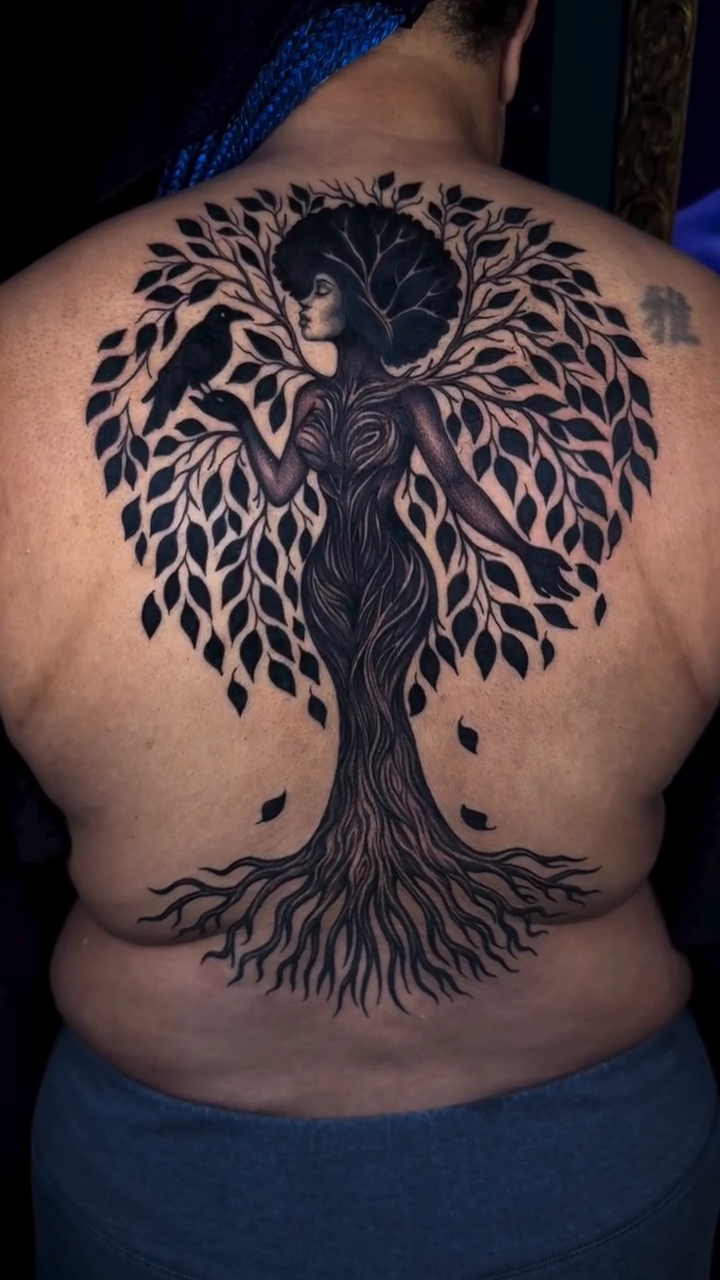 Tattoo by @artofmiguelangelflores — blackwork, ornamental