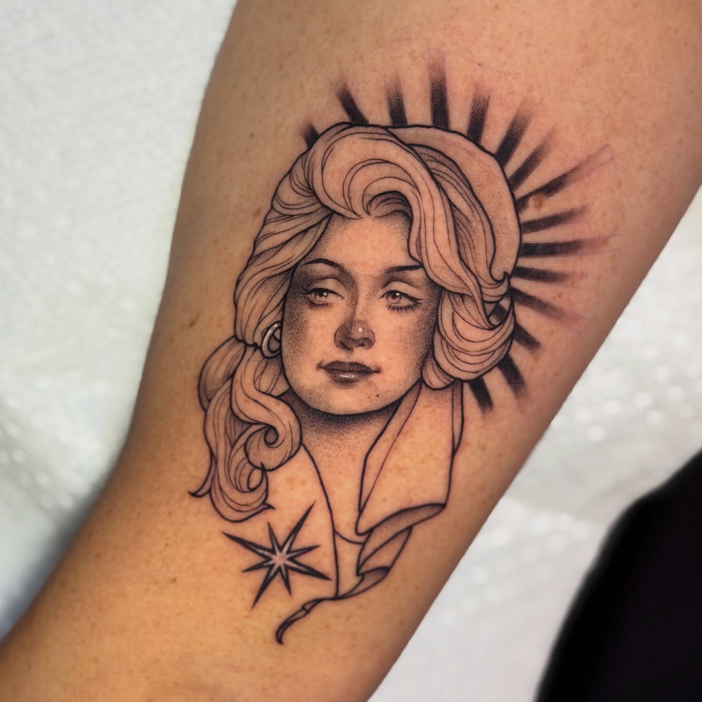 Tattoo by @tattygnatty — black_and_grey, realism