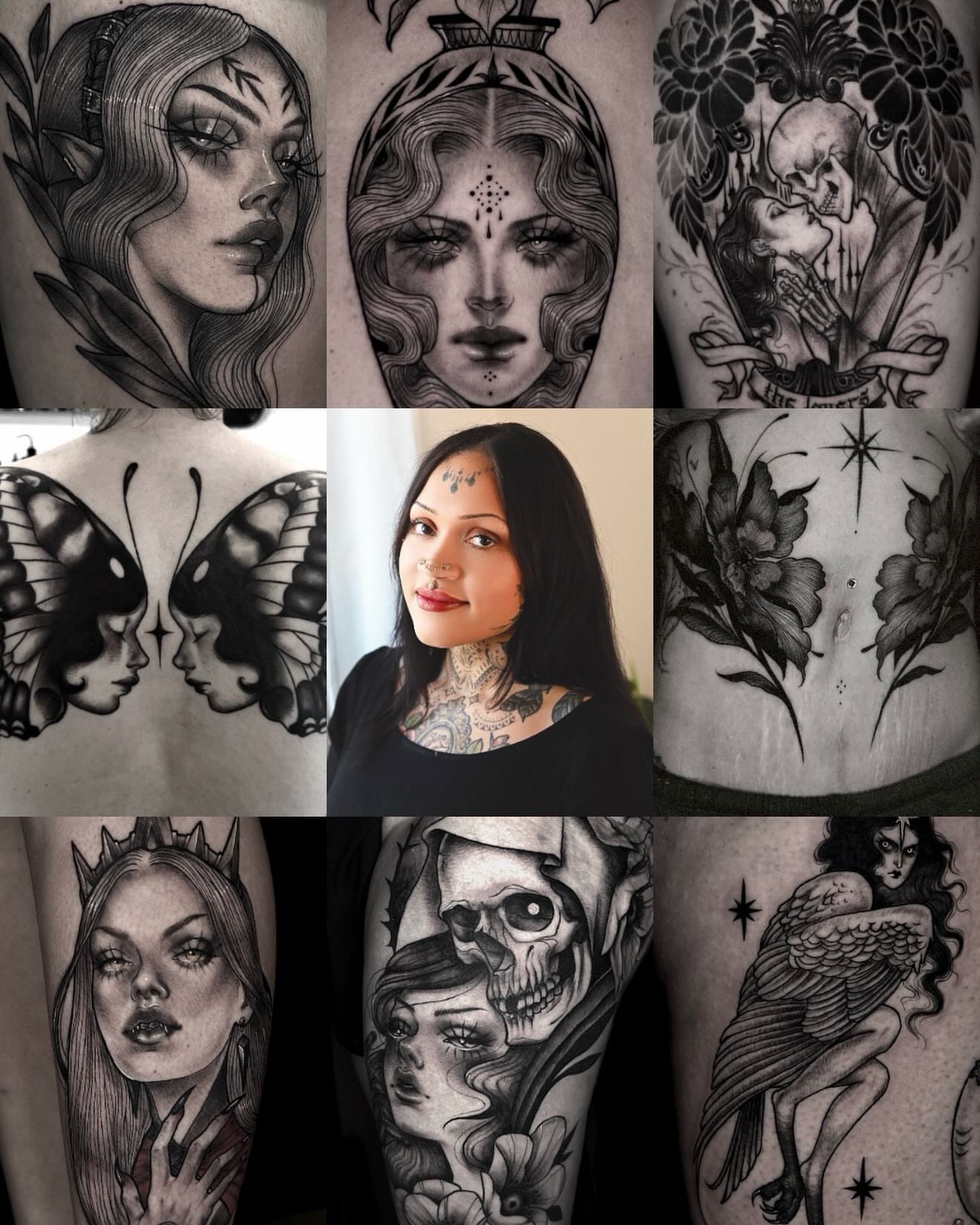 Tattoo by @elena.rivera.tattoos — black_and_grey