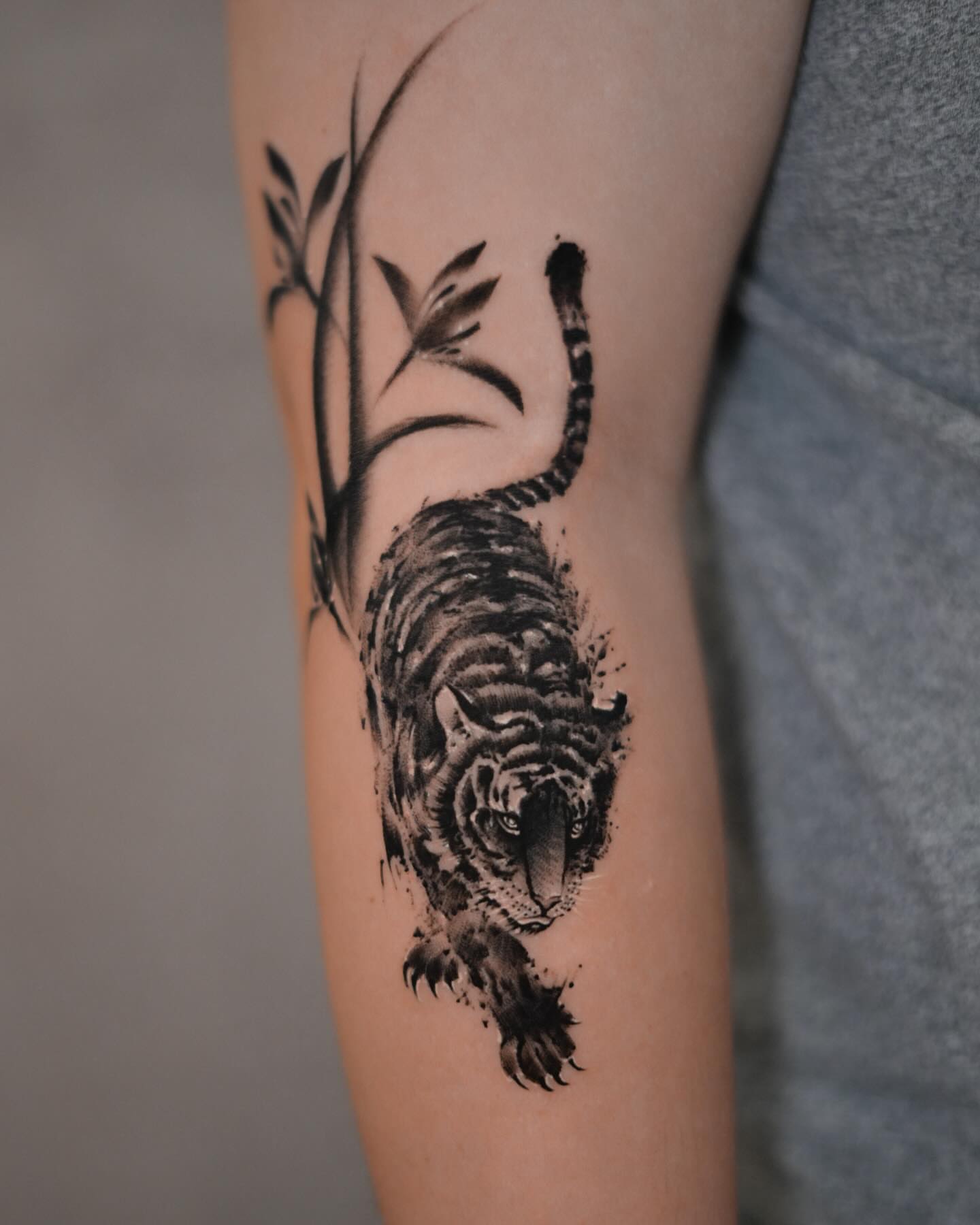 Tattoo by @mr.yang_tattoo — black_and_grey, realism