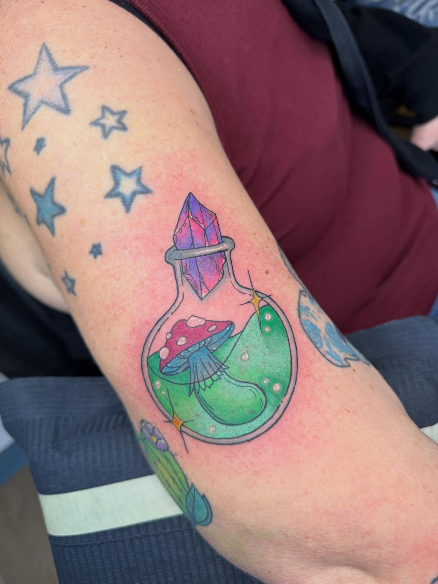 Tattoo by @milkas_tatt2 β new_school, watercolor