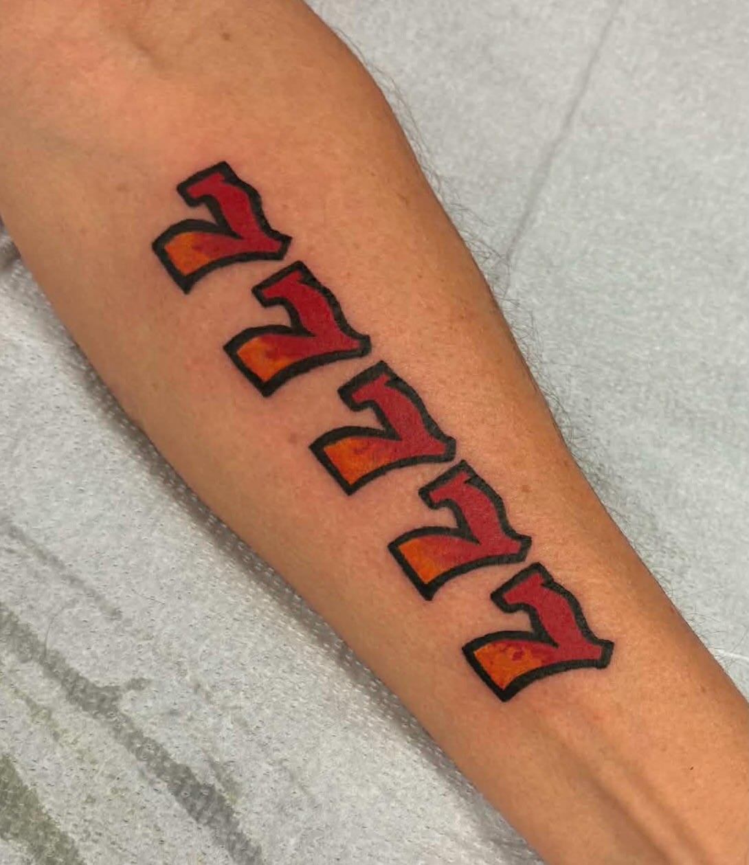 Tattoo by @crabbystabztattoos — lettering_script