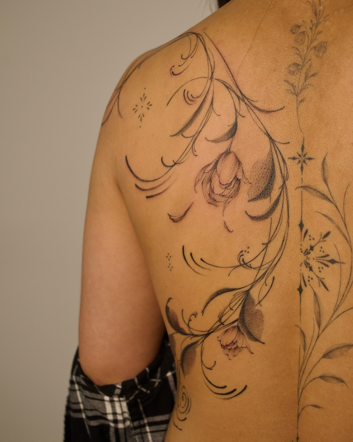Tattoo by @prncessofvietnam — black_and_grey