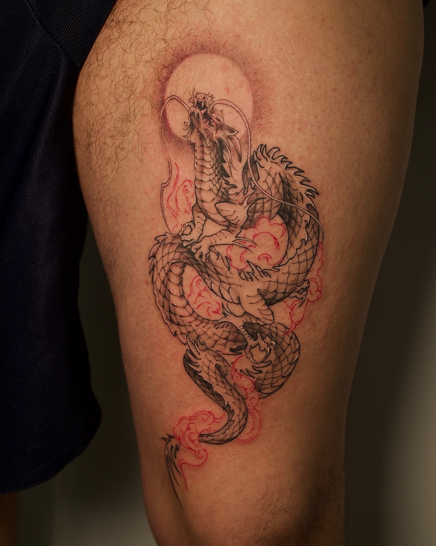 Tattoo by @prncessofvietnam — black_and_grey