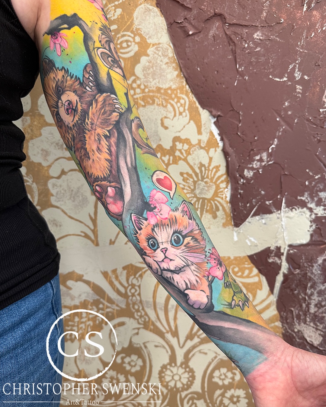 Tattoo by @chris_swenski_tattoo — realism, dotwork