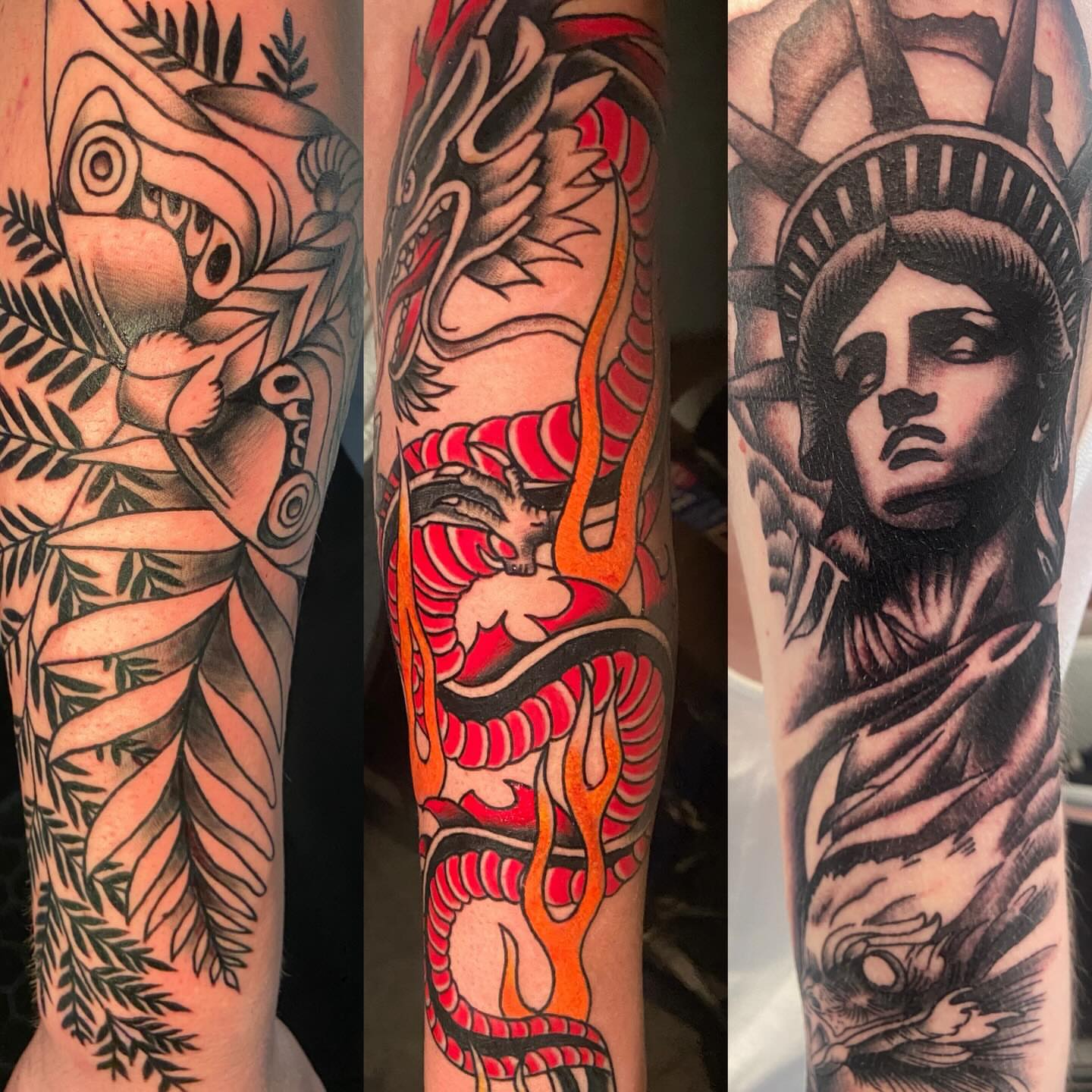 Tattoo by @alakazamtattooart — american_traditional, black_and_grey