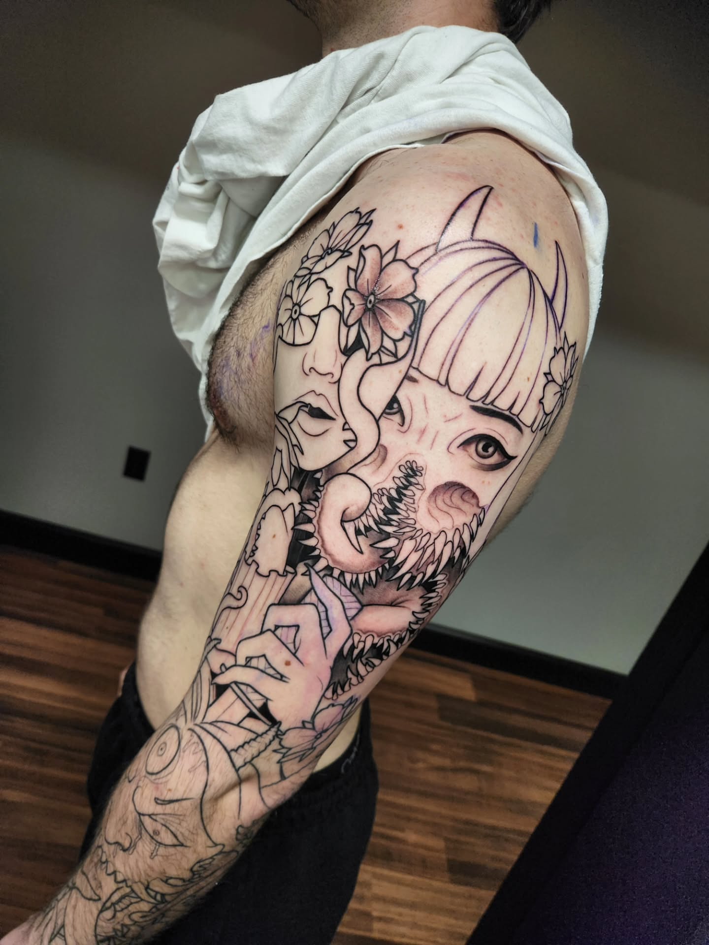 Tattoo by @jeffberm — anime, illustrative