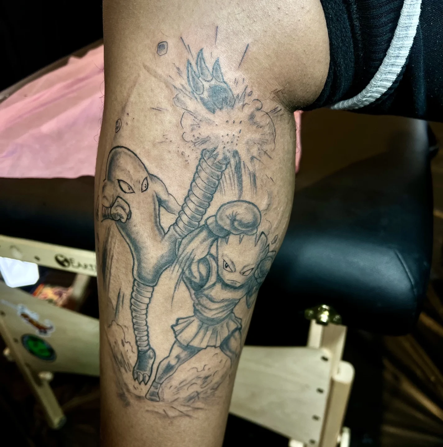 Tattoo by @thedavidlibert — black_and_grey