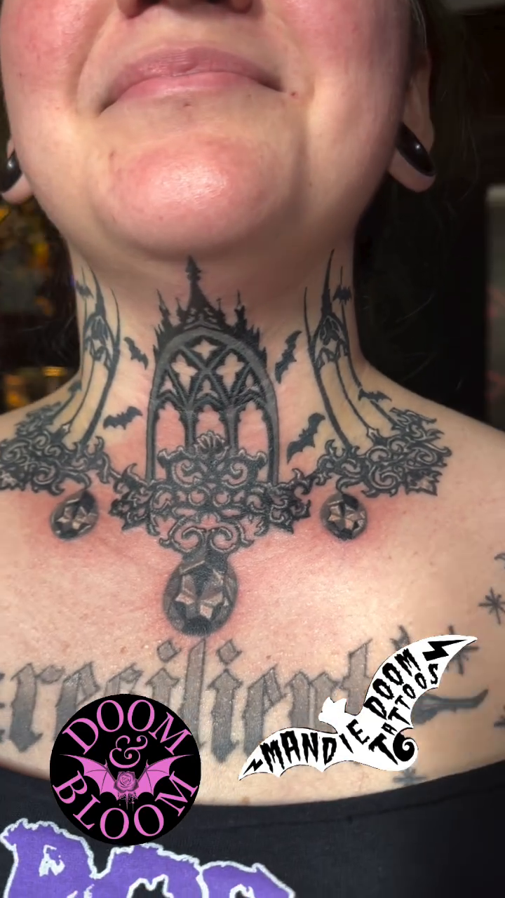 Tattoo by @mandiedoomtattoos — blackwork, ornamental