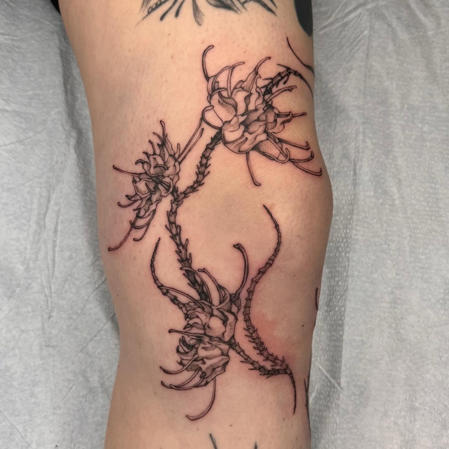 Tattoo by @deadgirlnextdoor — black_and_grey, realism