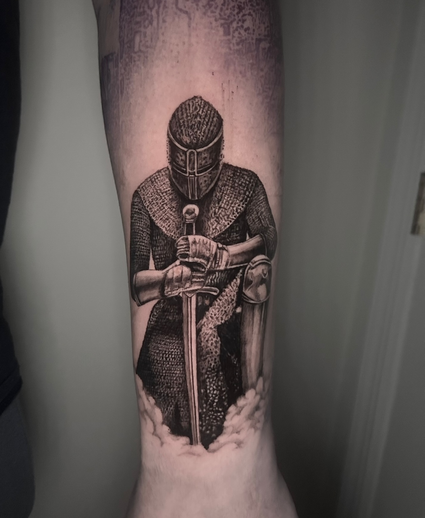 Tattoo by @jxrtattoos — black_and_grey, realism