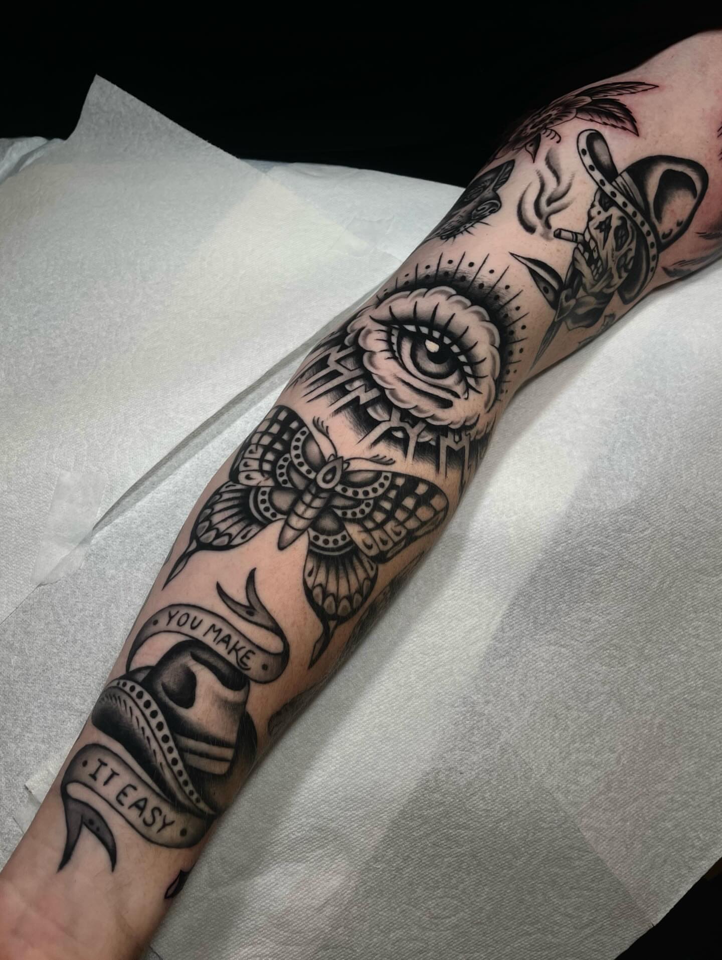 Tattoo by @caseyxsullivan — american_traditional, black_and_grey