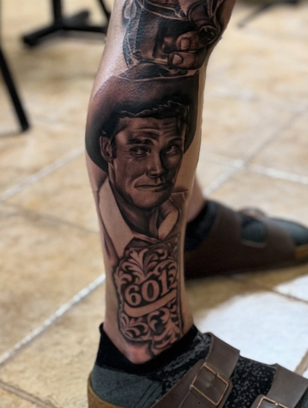 Tattoo by @alv13ink โ realism, black_and_grey