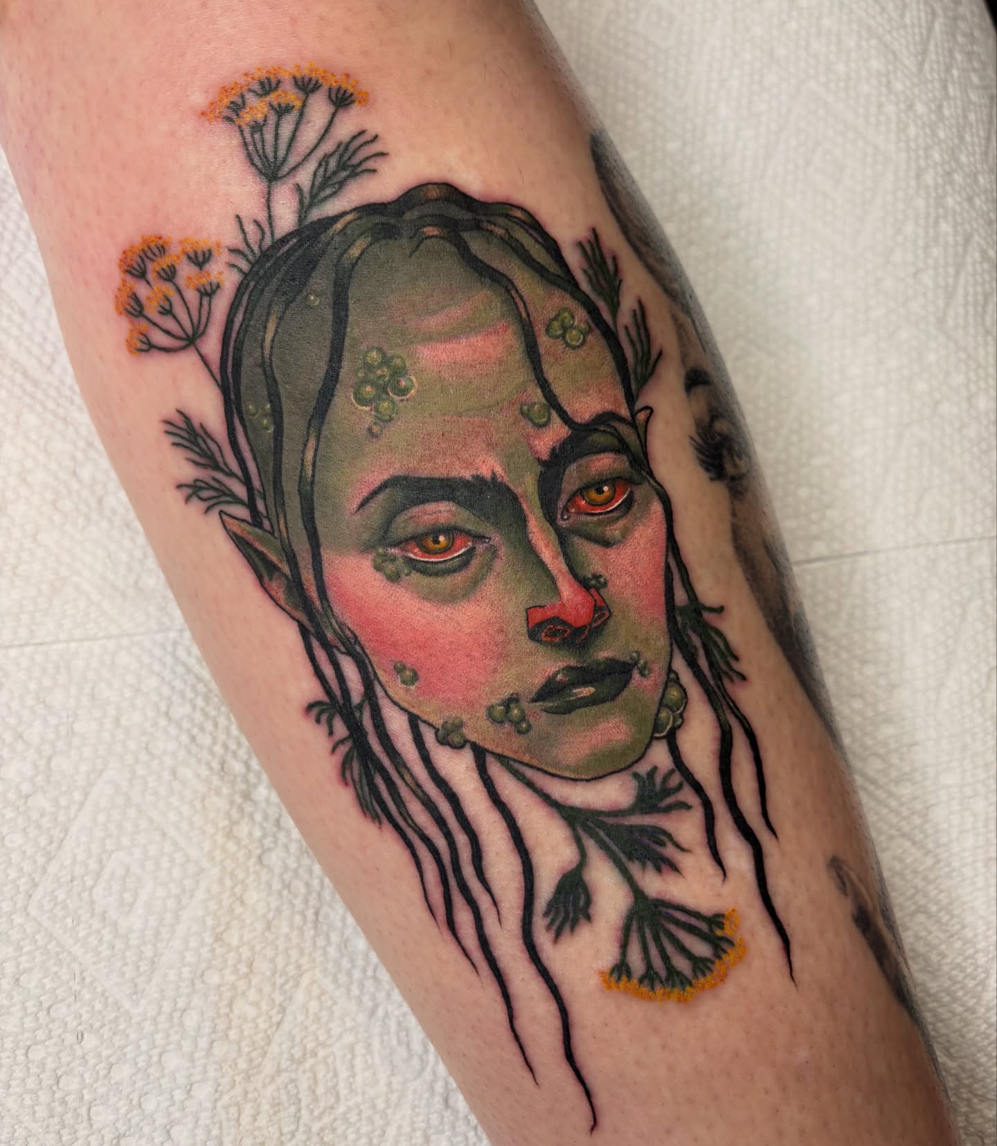 Tattoo by @kaylieseaver — realism, dotwork