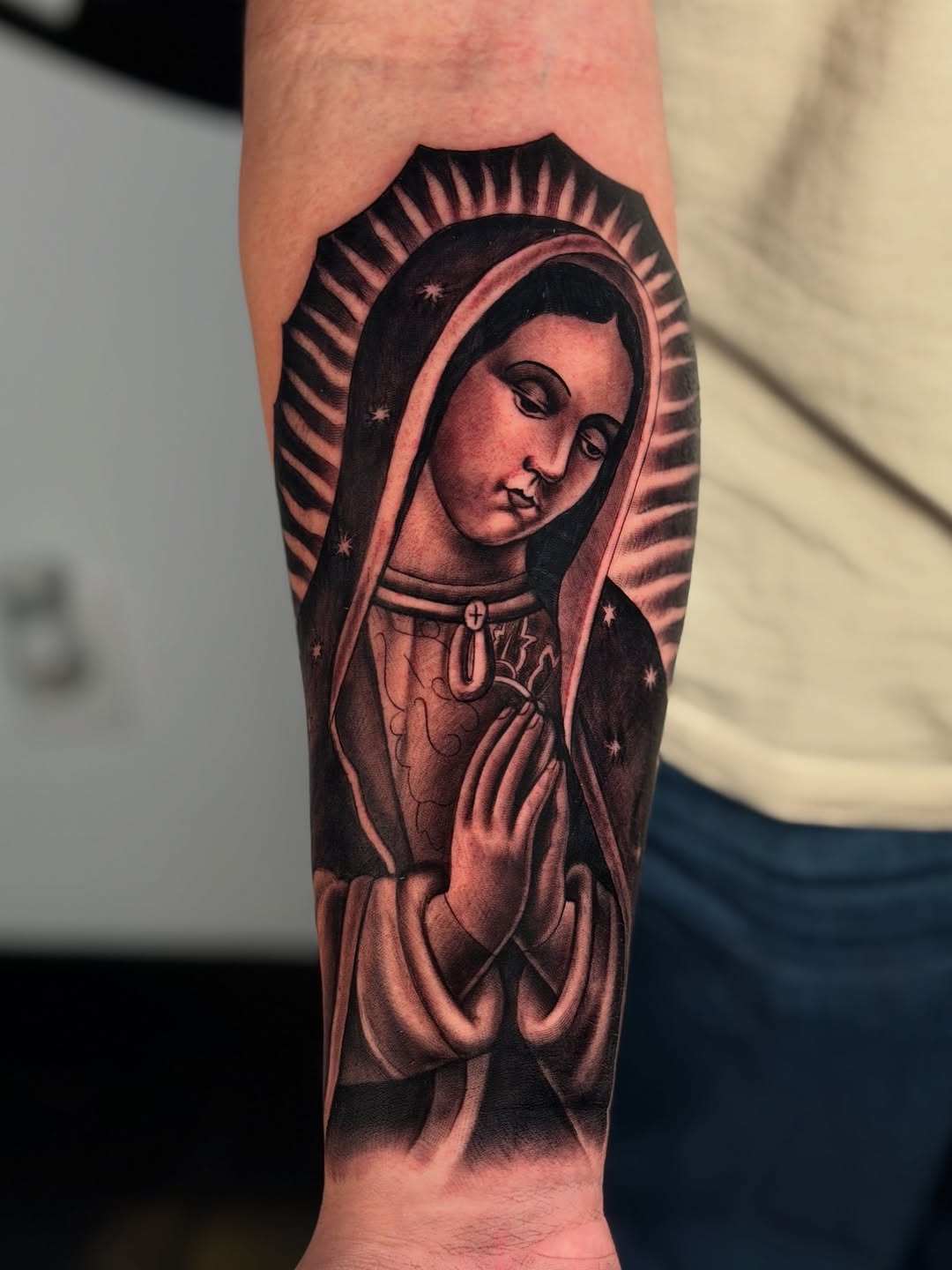 Tattoo by @dreamchaserink — black_and_grey, realism