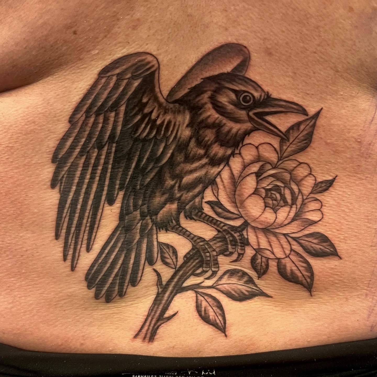 Tattoo by @nikinkki — black_and_grey
