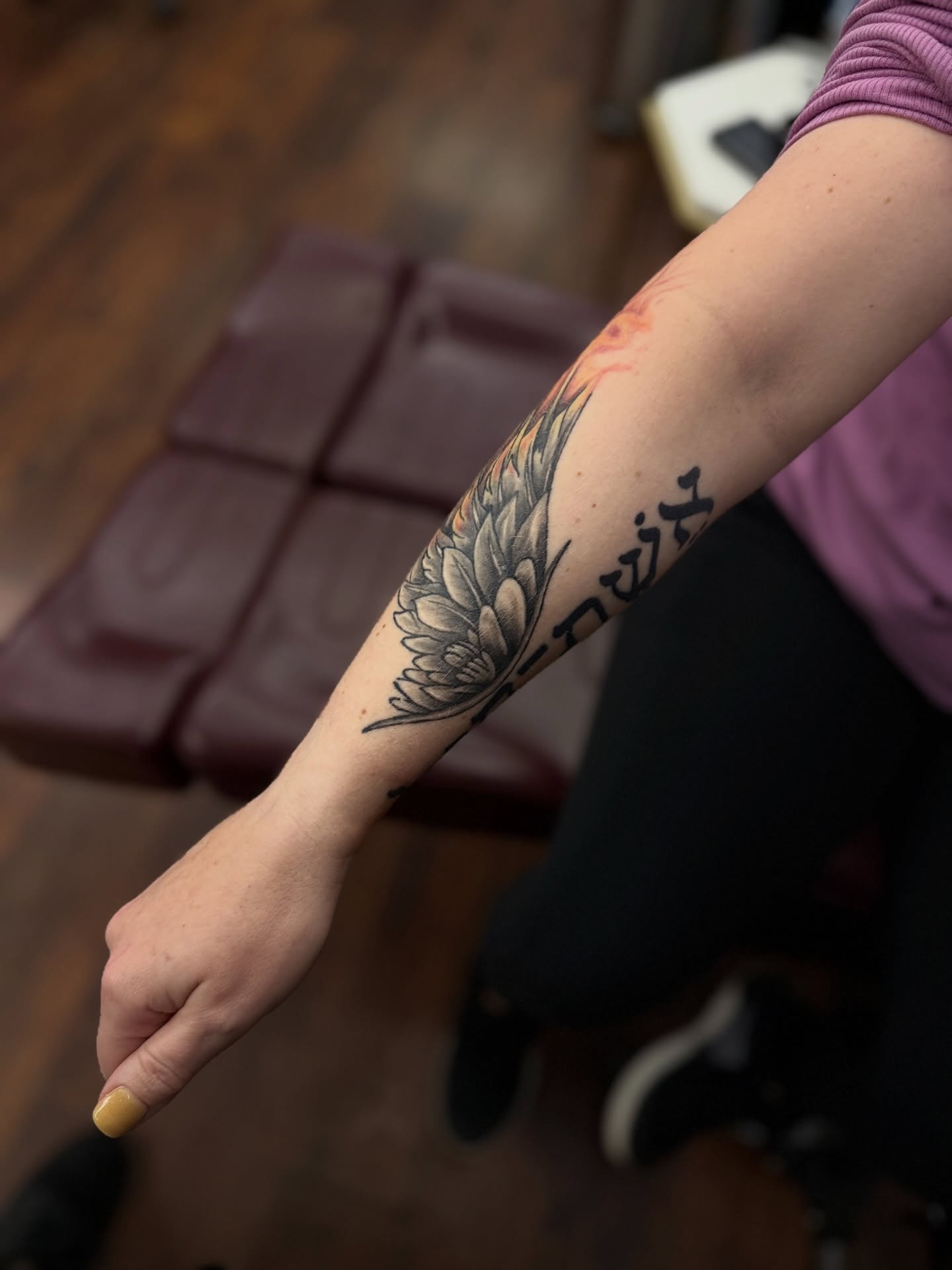 Tattoo by @saigeartwork — black_and_grey