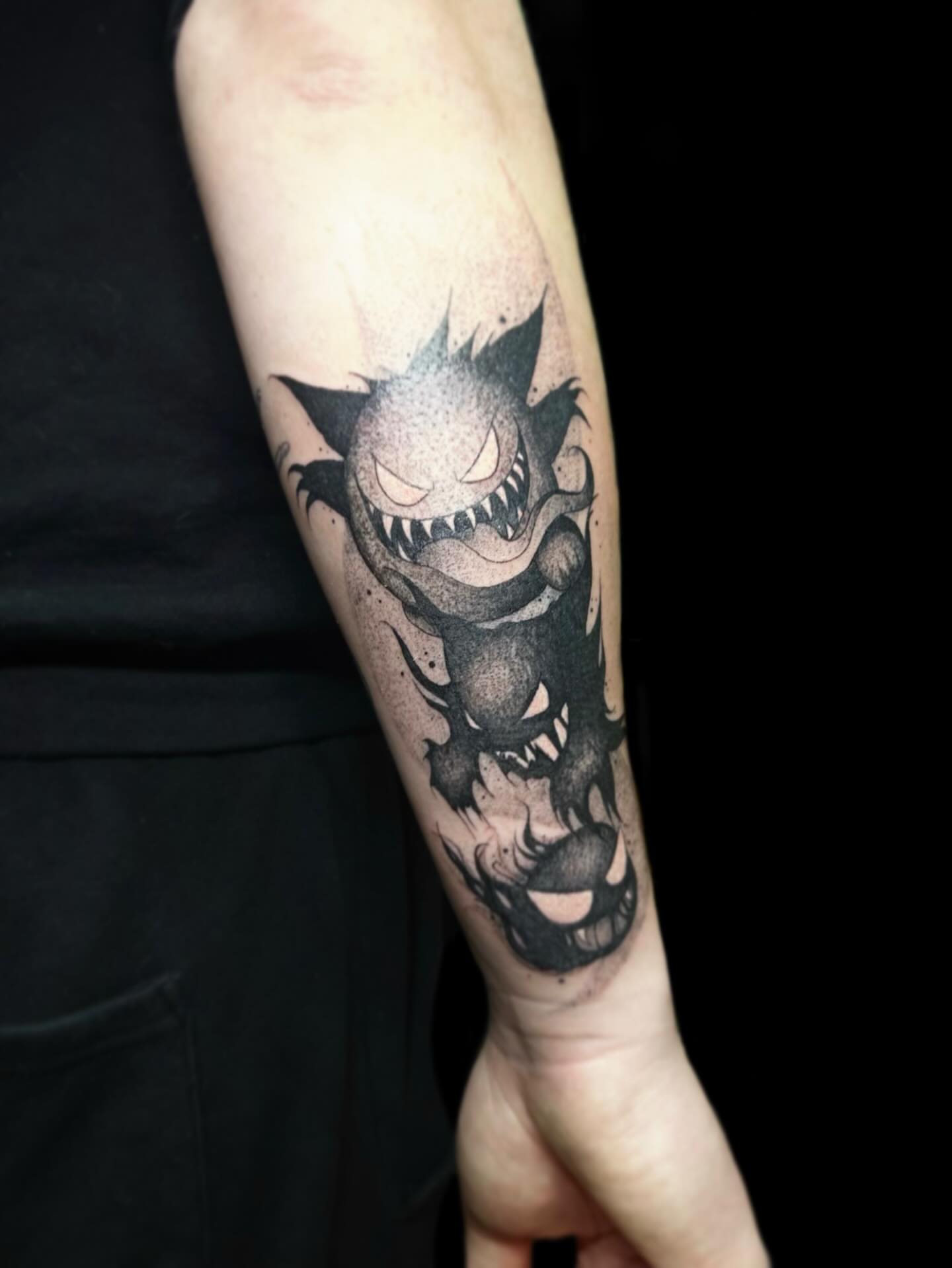 Tattoo by @theinkedfrog — black_and_grey