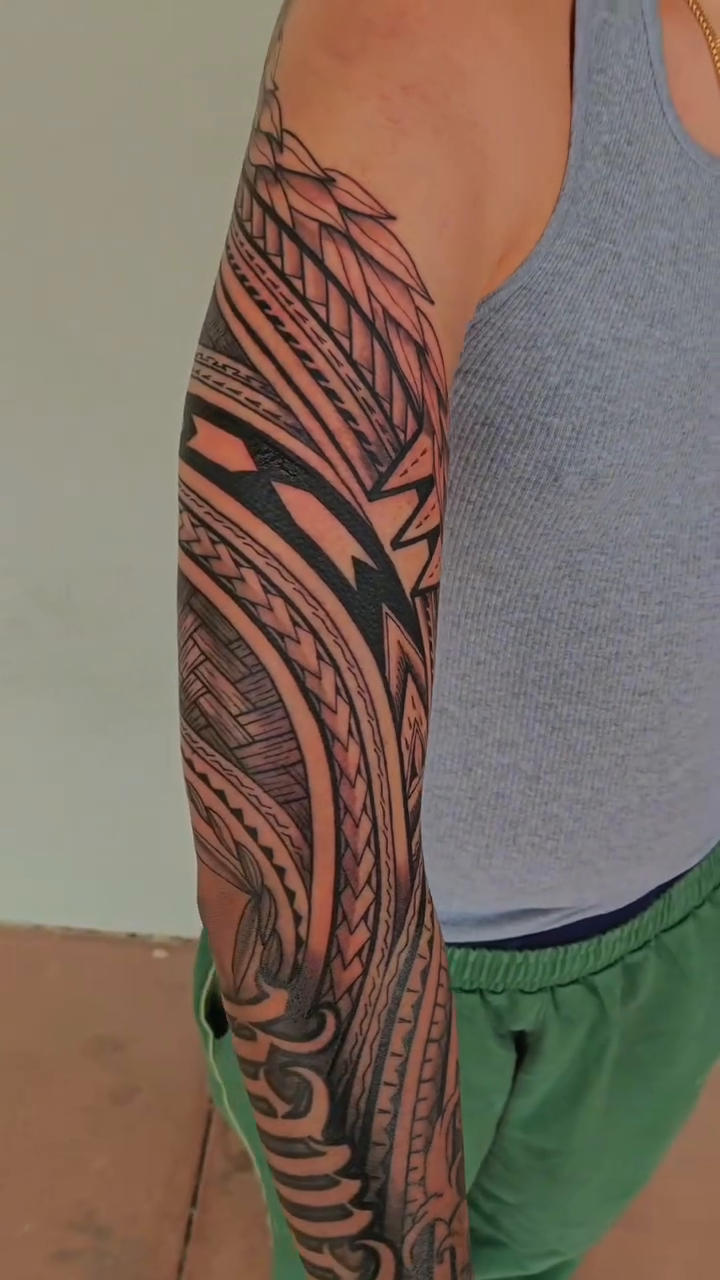 Tattoo by @hi_inkd — tribal, blackwork