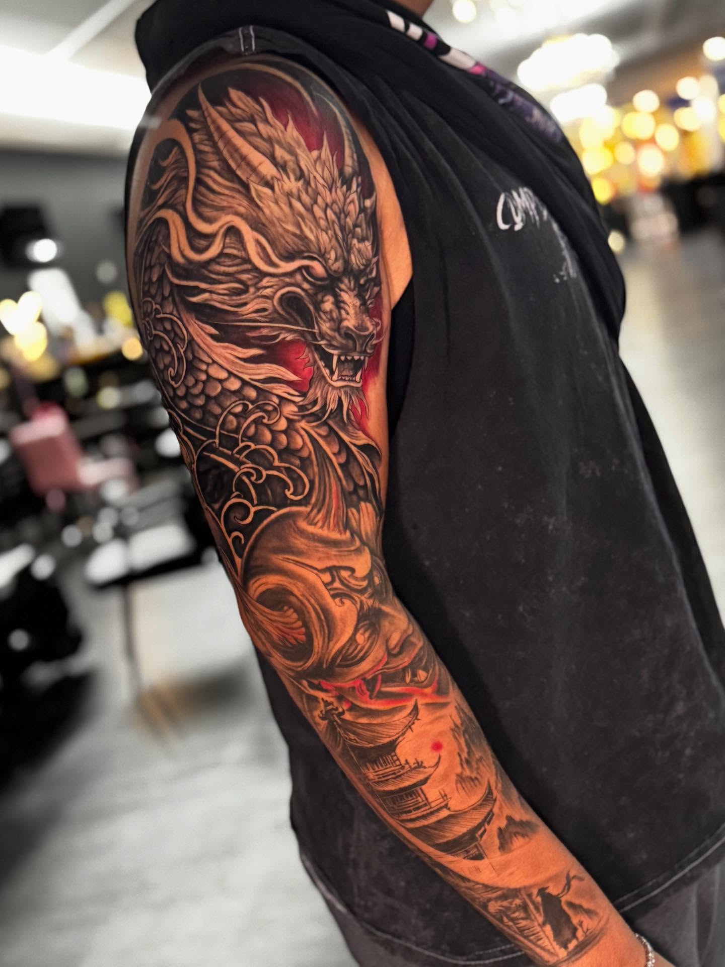 Tattoo by @shawnskaletattoos — japanese_irezumi, realism