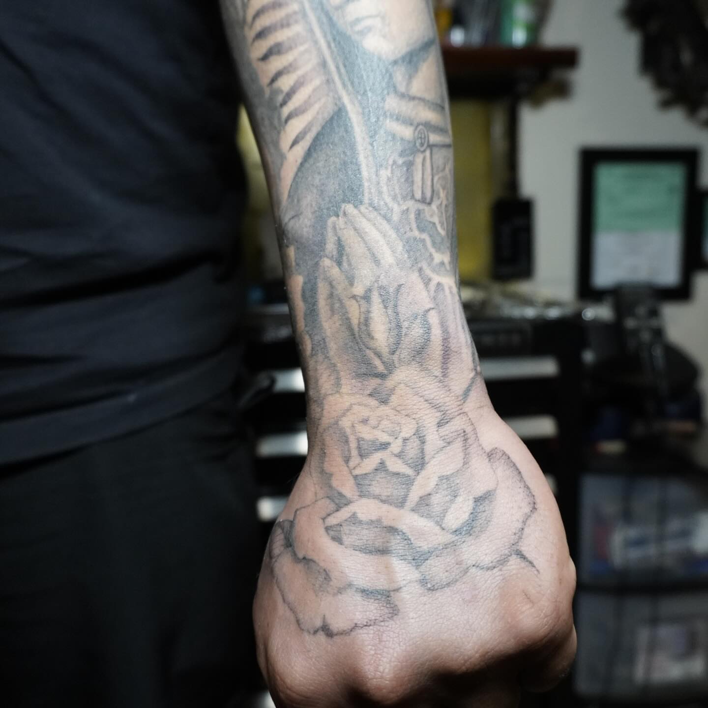 Tattoo by @adrian__tattoos — black_and_grey