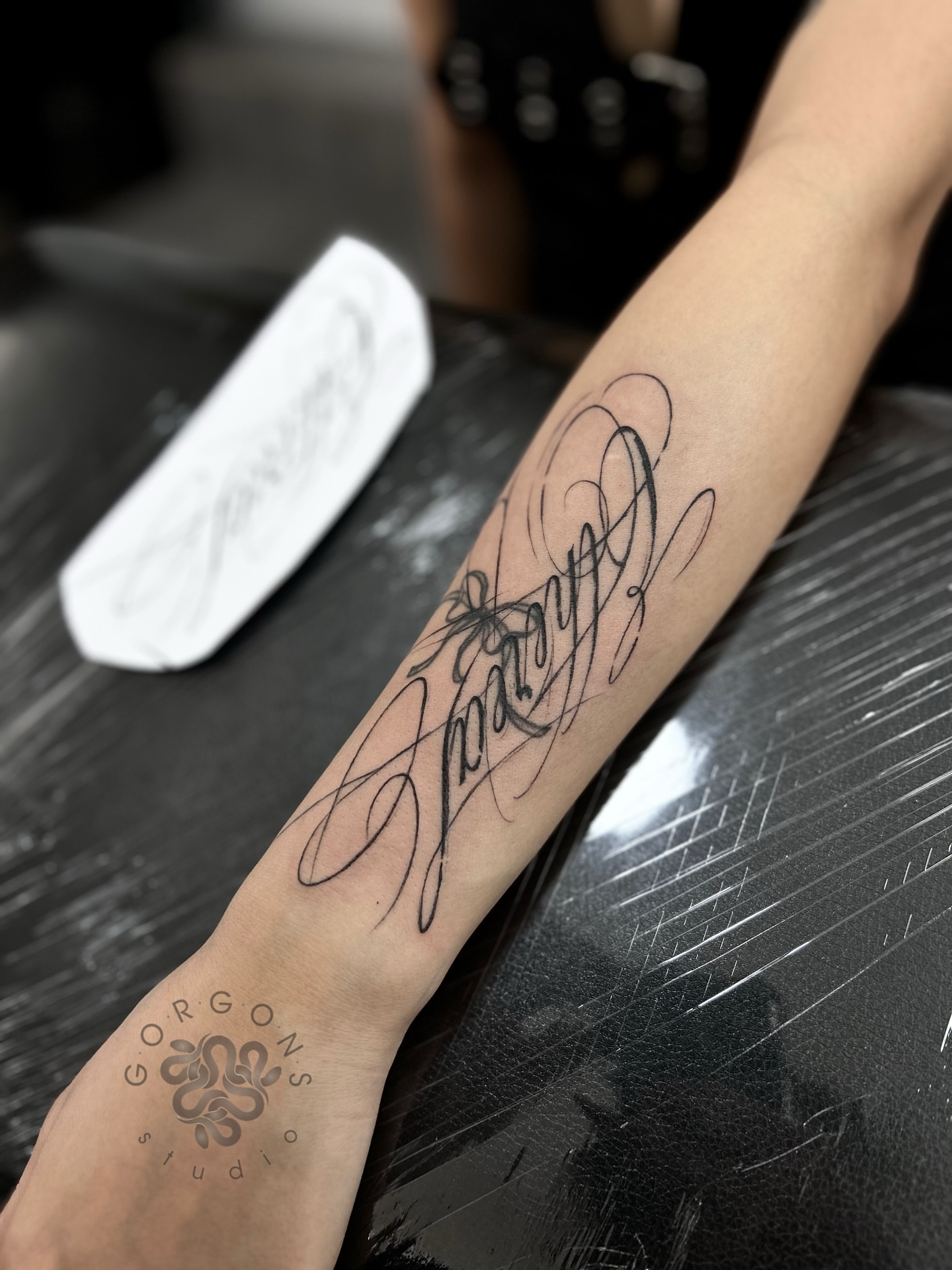 Tattoo by @tygydyk.tattoo — lettering_script