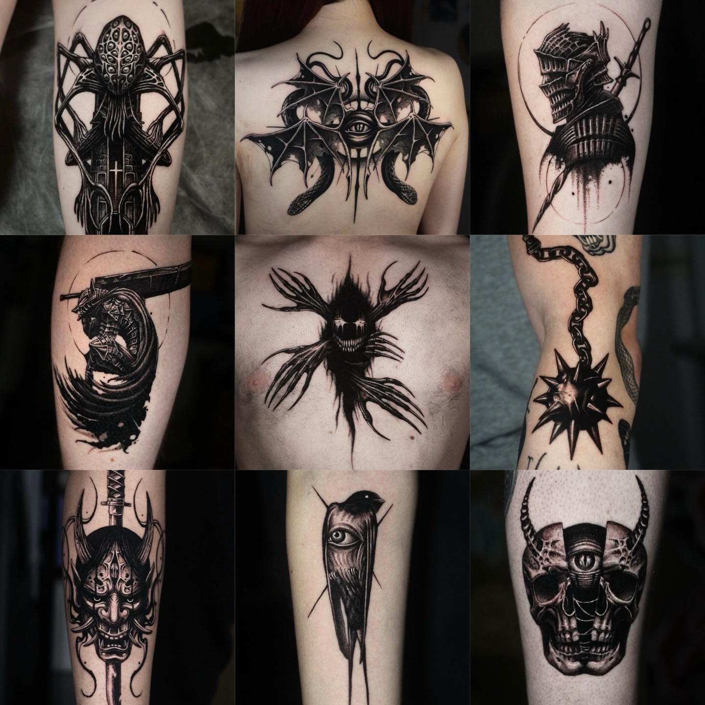 Tattoo by @h.black_ink — black_and_grey, dark_realism
