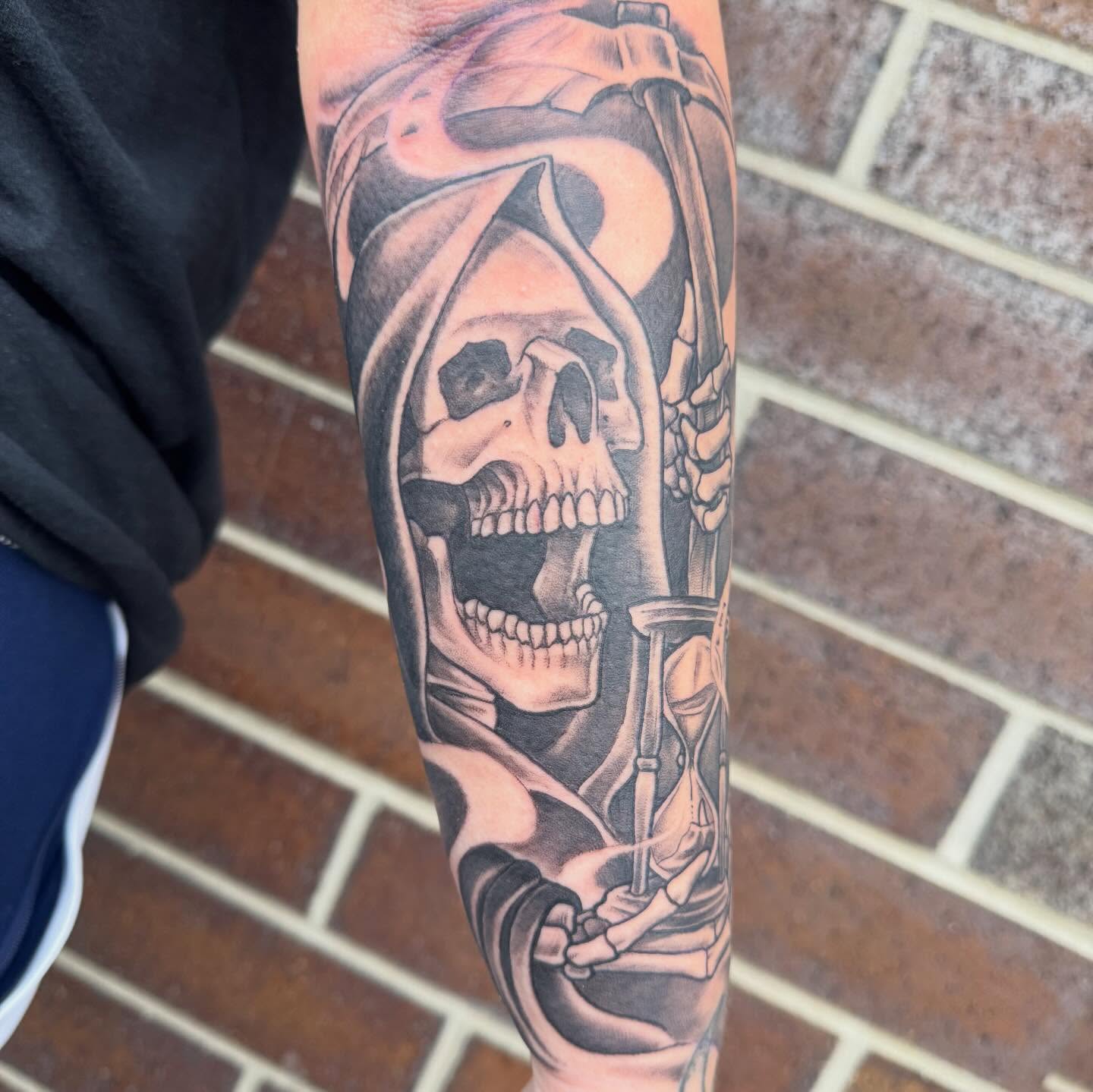Tattoo by @tattoosbynikkipowills — black_and_grey, realism