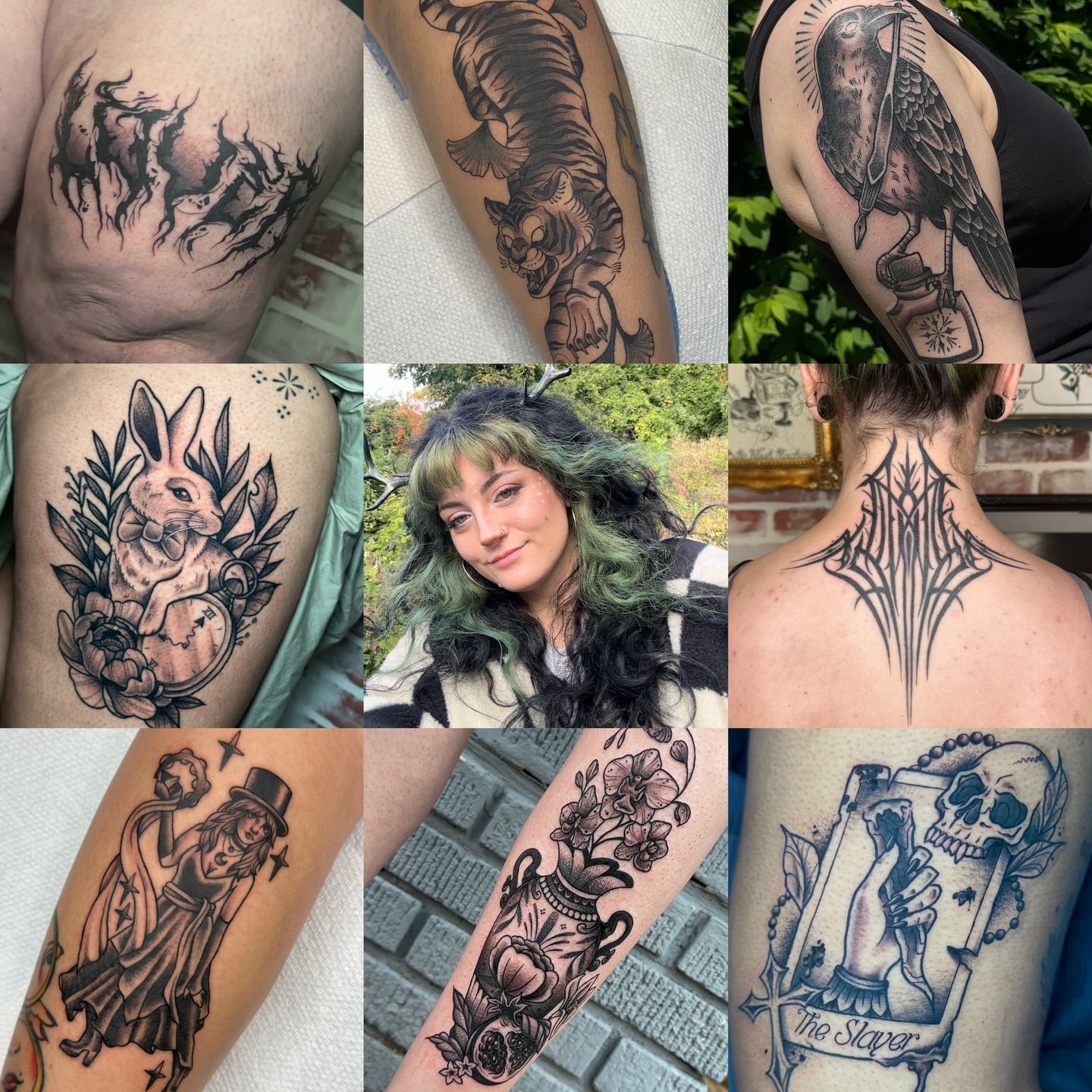 Tattoo by @caitycat.tattoos — black_and_grey