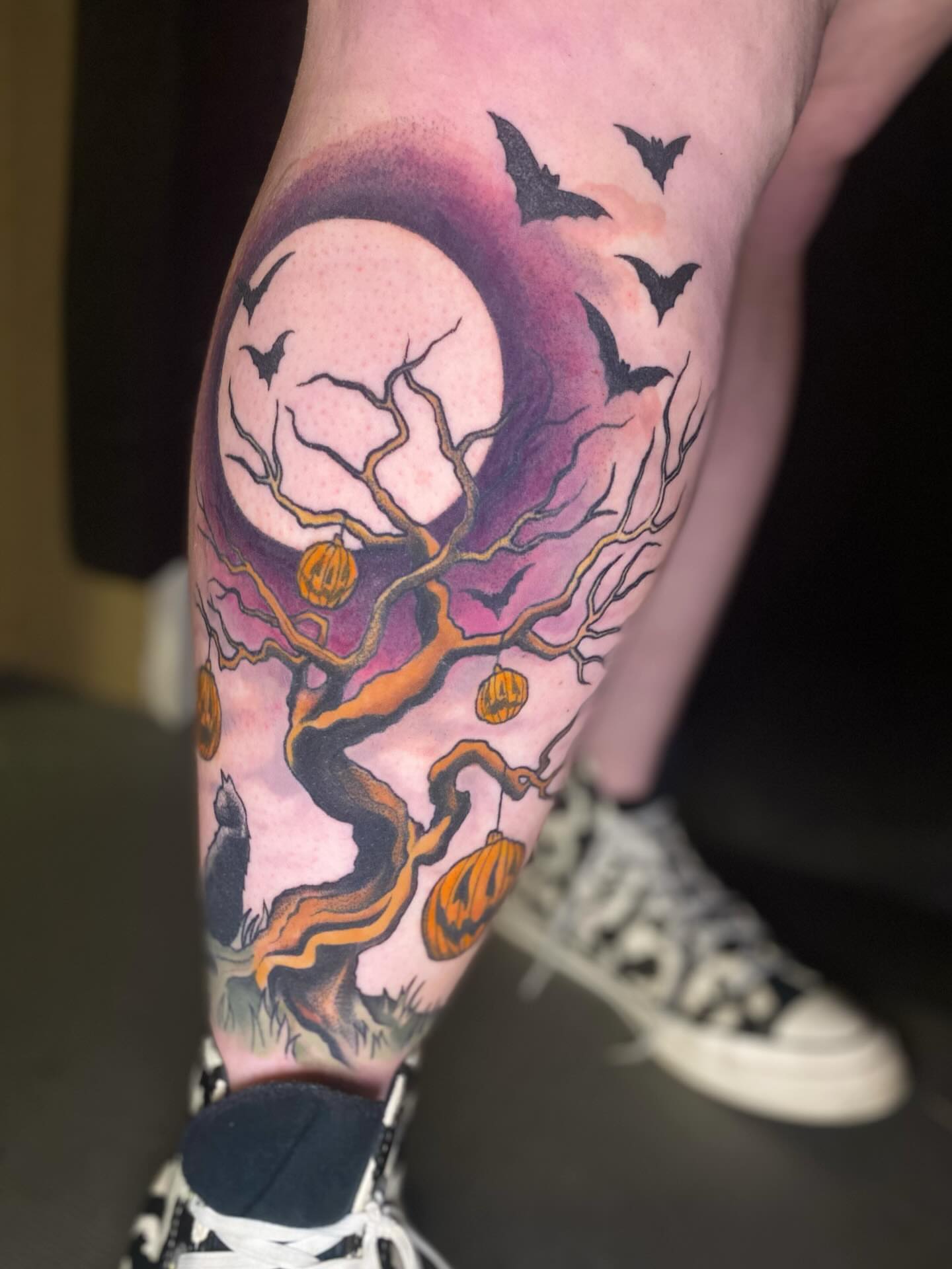Tattoo by @caseydohnertattoos — dotwork, dark_realism