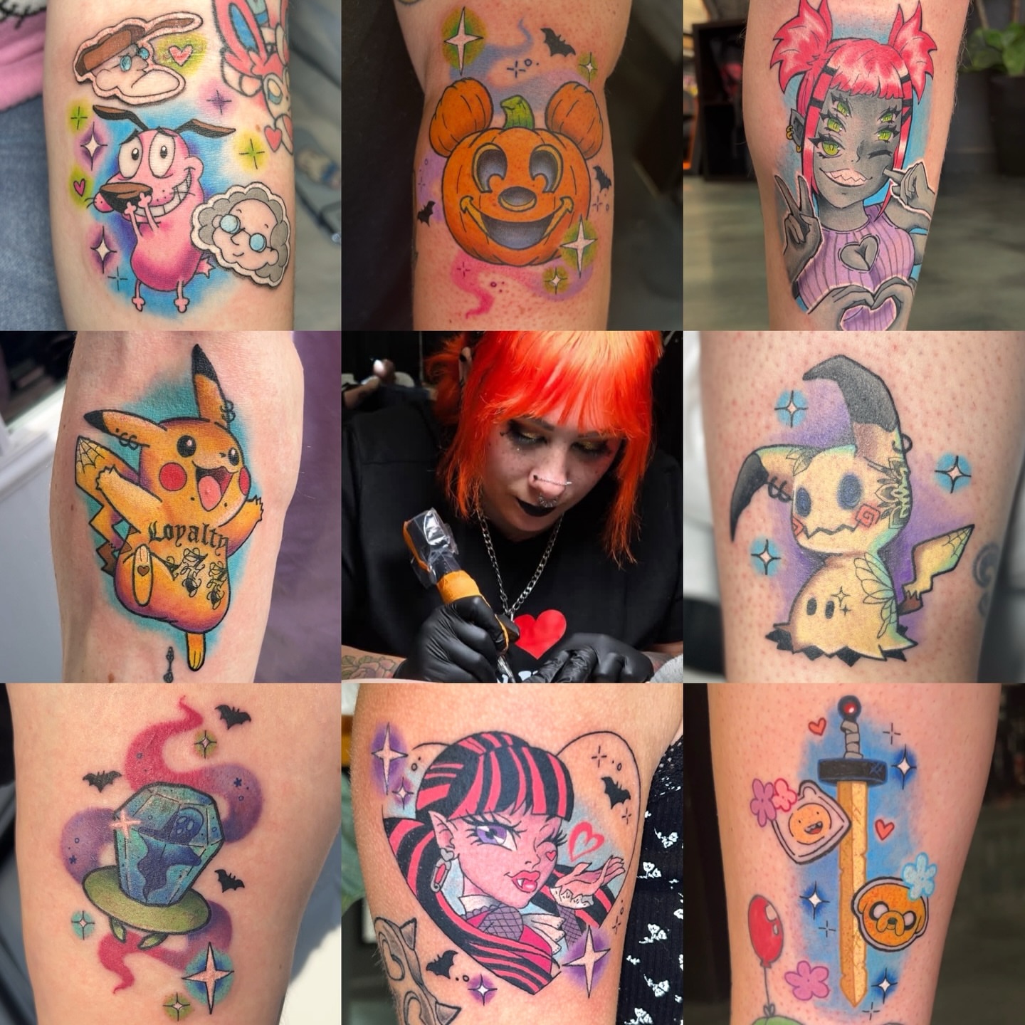 Pikachu new school tattoo on the forearm by Mickey