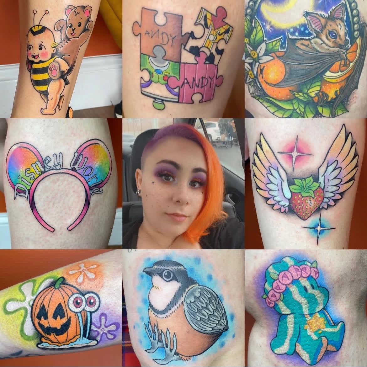 Animal illustrative tattoo on the forearm by Mickey