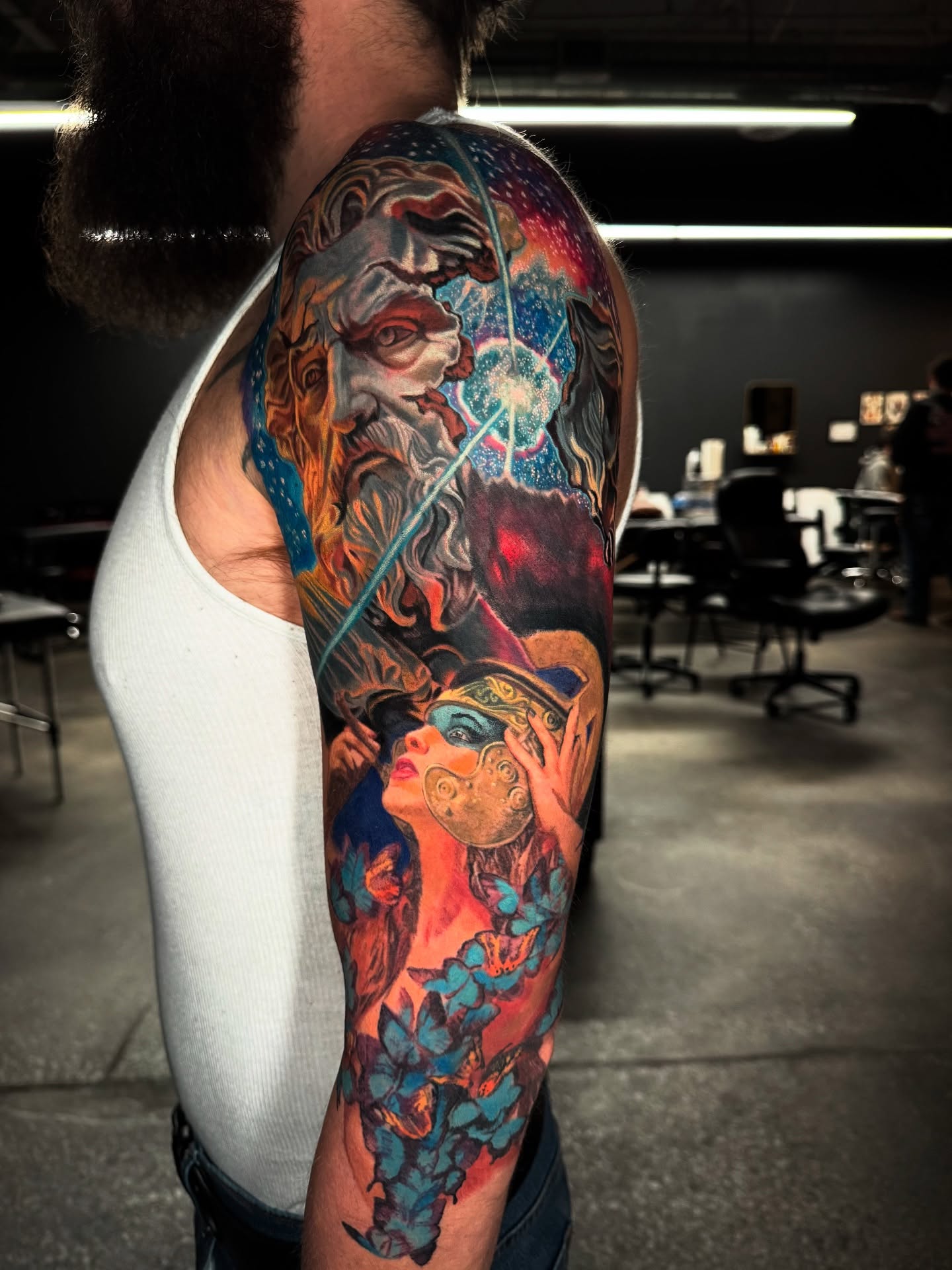 Tattoo by @varotattoos — illustrative, surrealism
